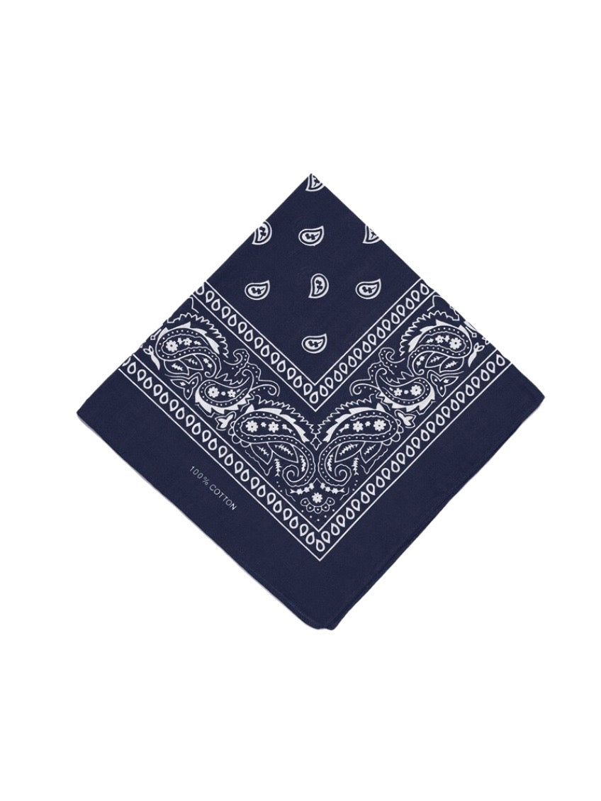 Bandana Carré 100% Coton motif paisley (x12)