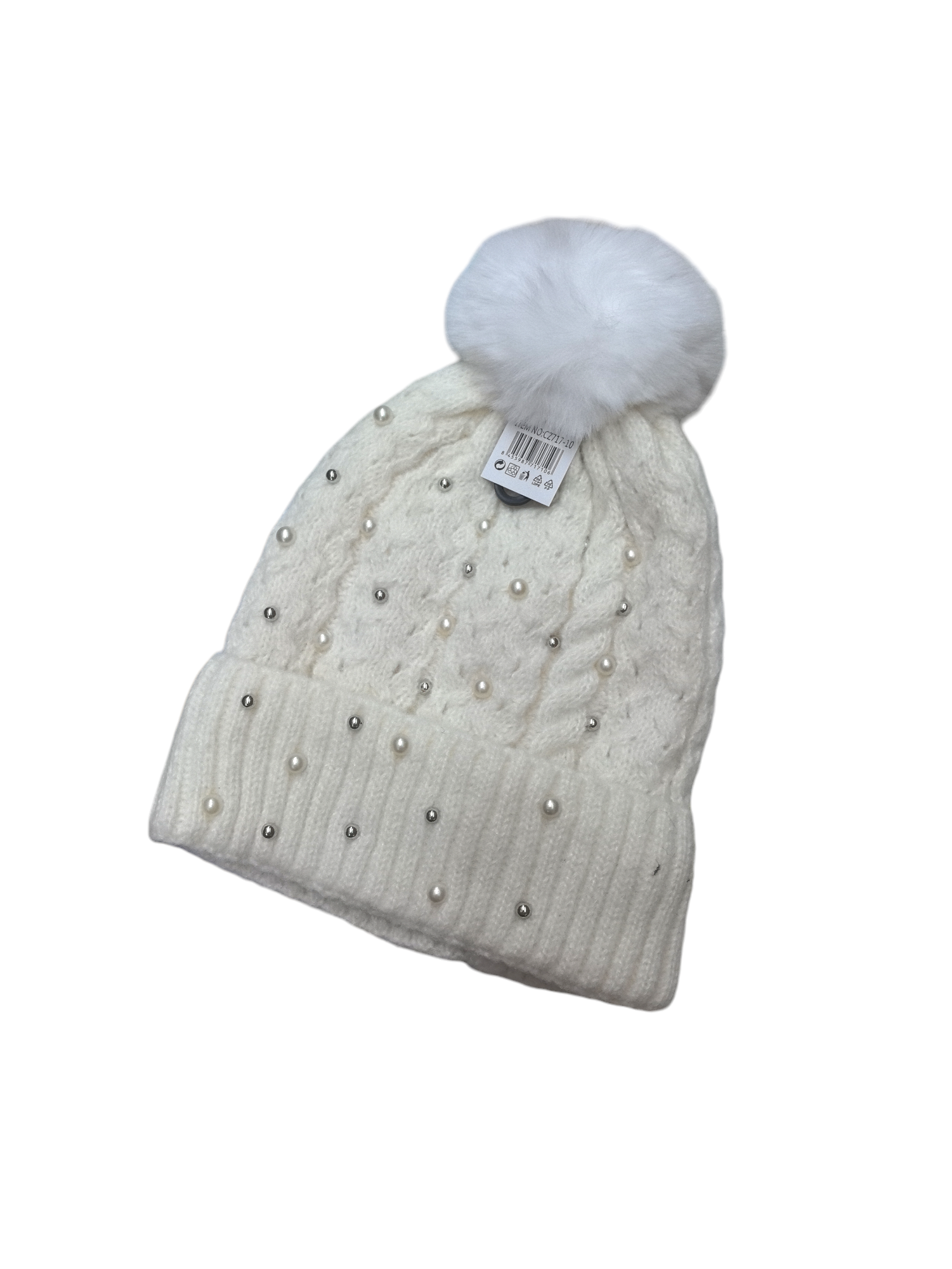 bonnet femme tricoté perle(x12)#10
