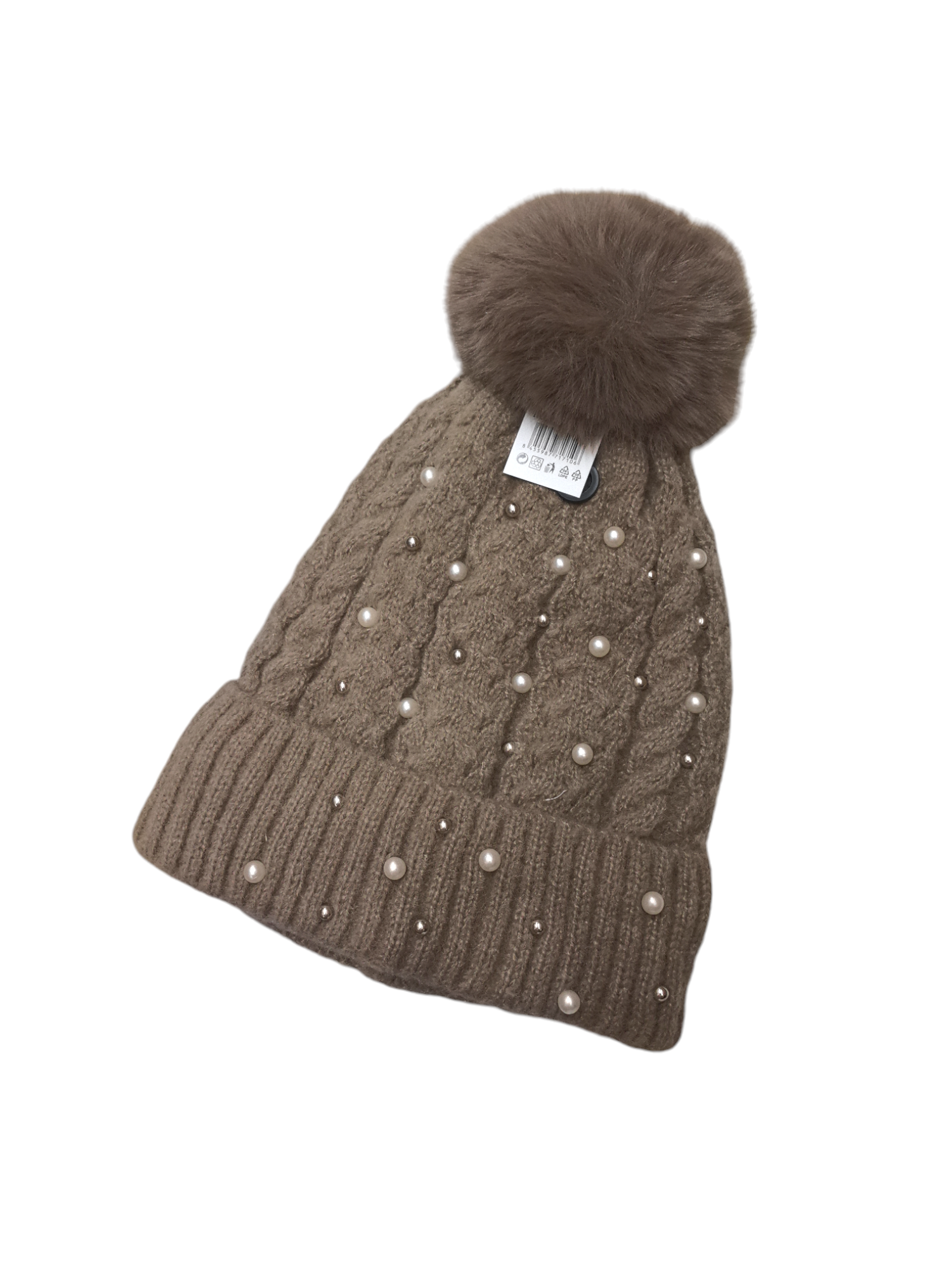 bonnet femme tricoté perle(x12)#10