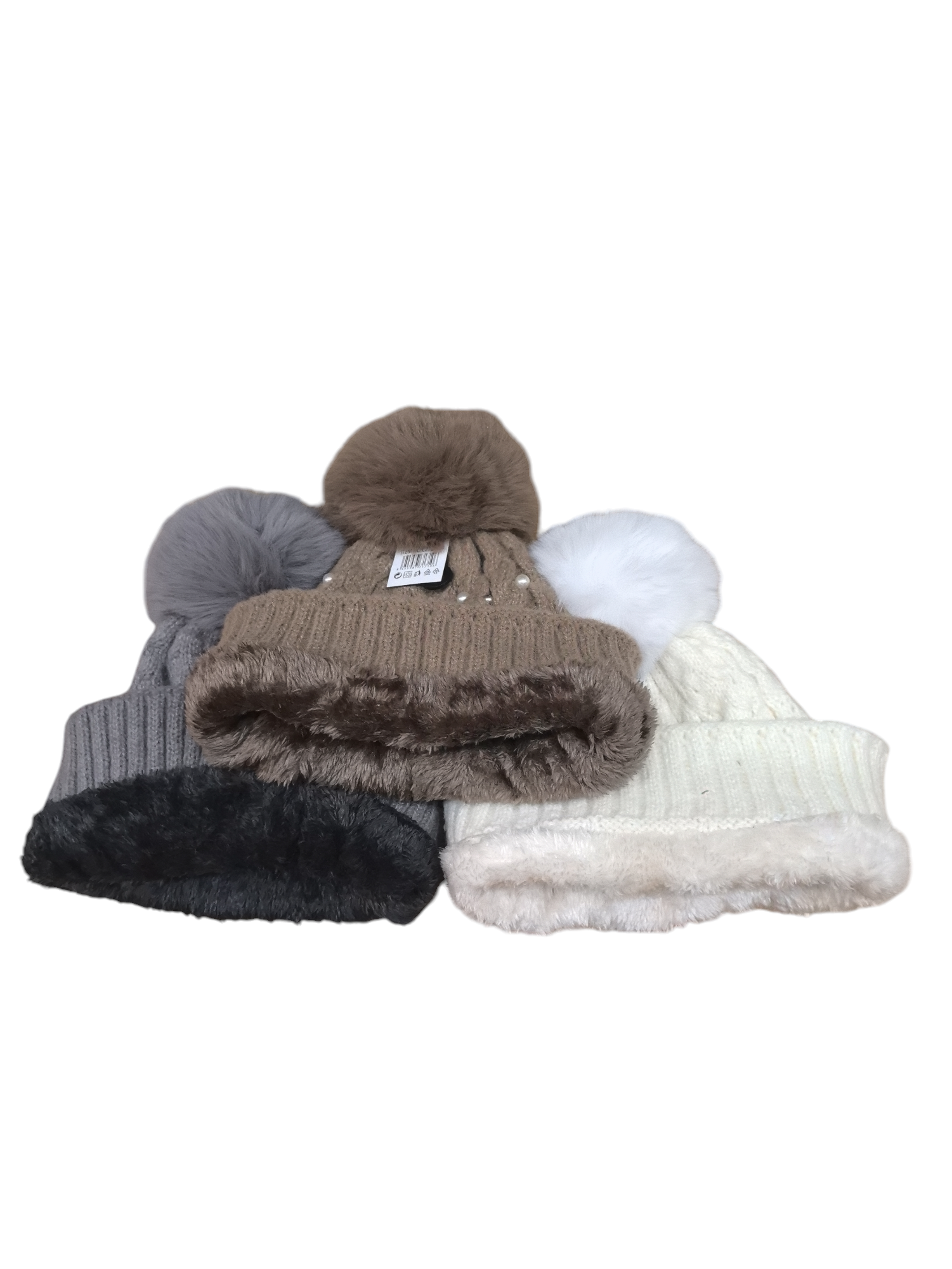 bonnet femme tricoté perle(x12)#10