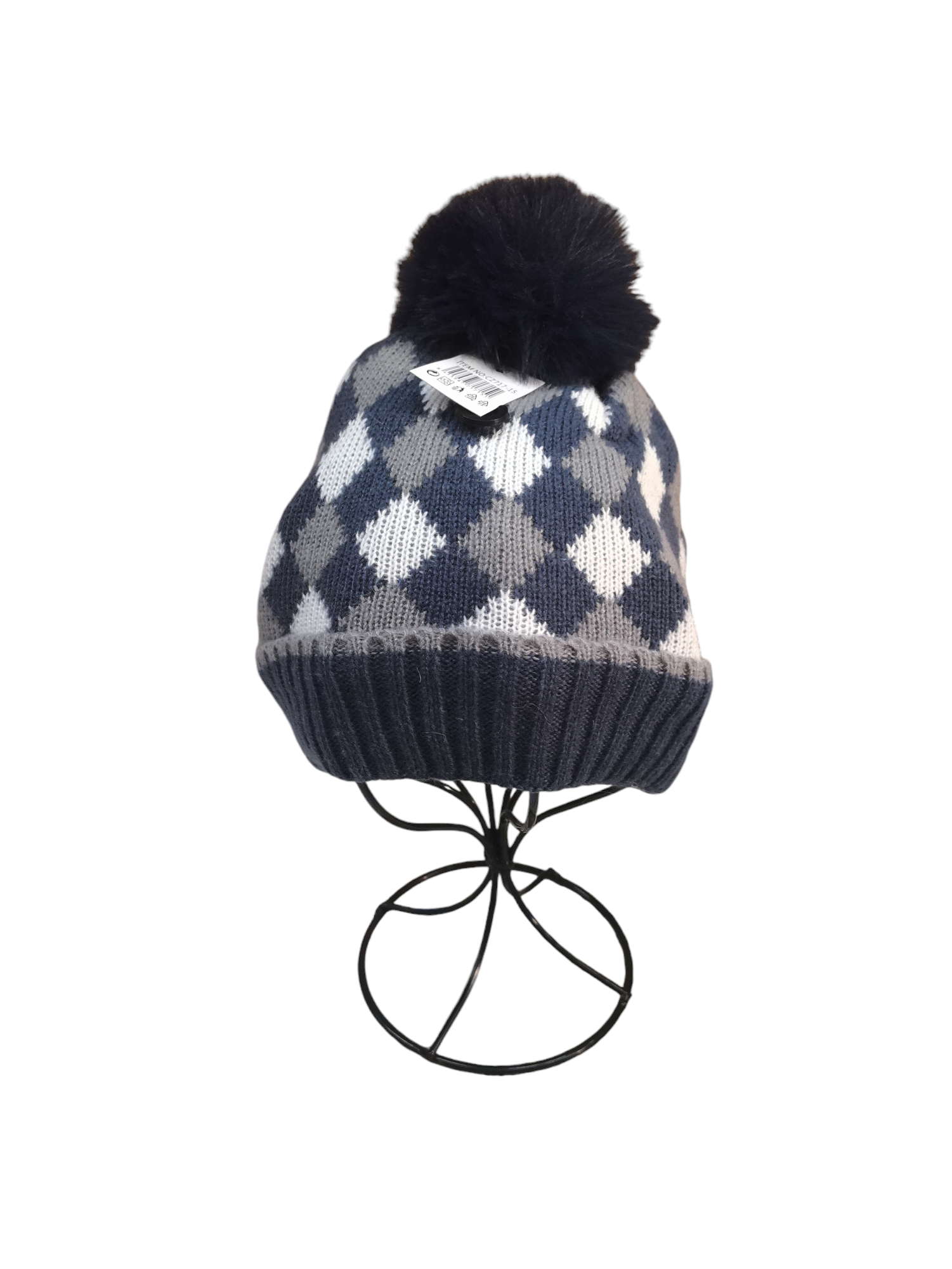 Bonnet enfant fourré pompon (x12) #15