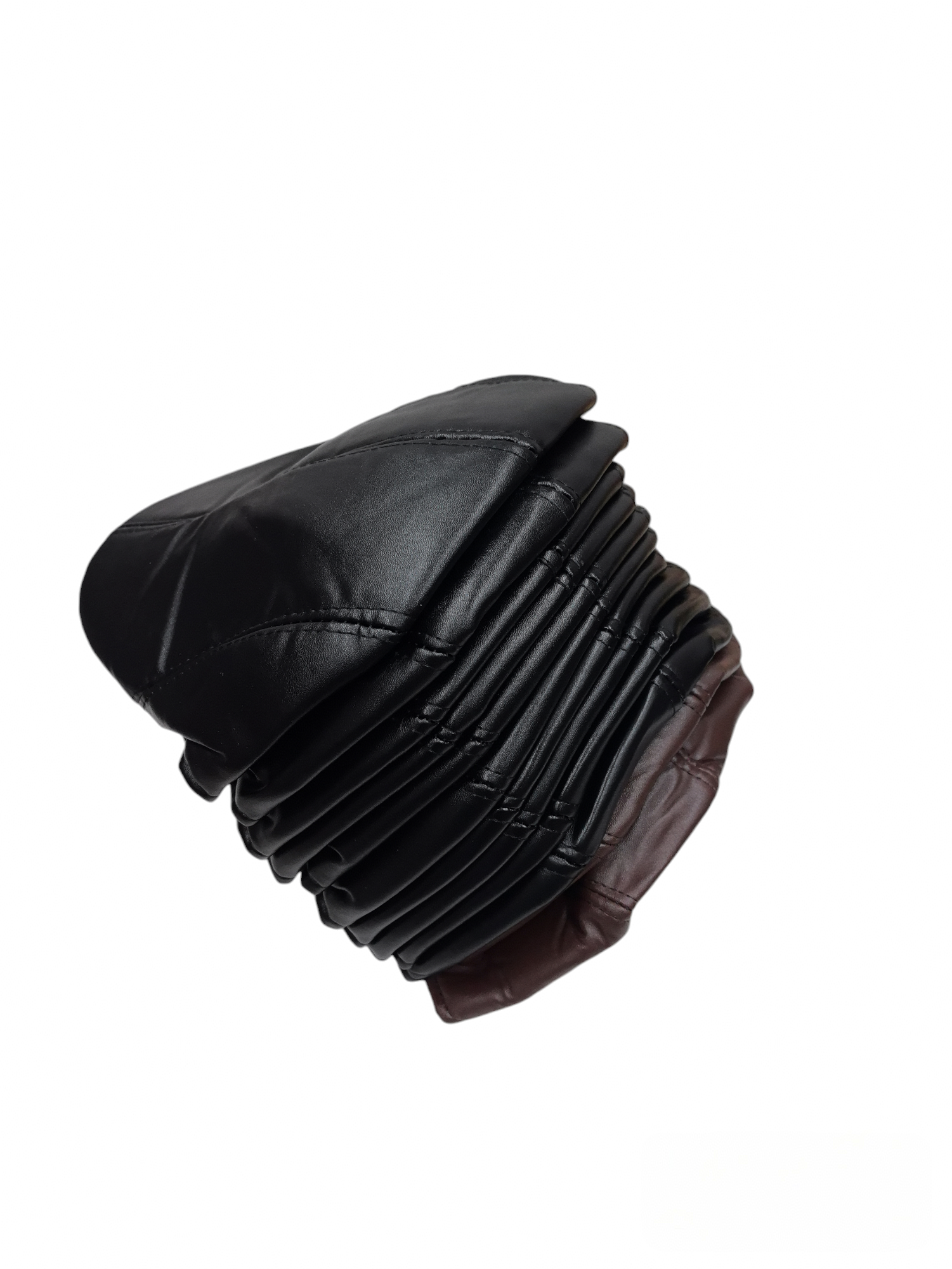 Béret homme simili-cuir (x12) #2