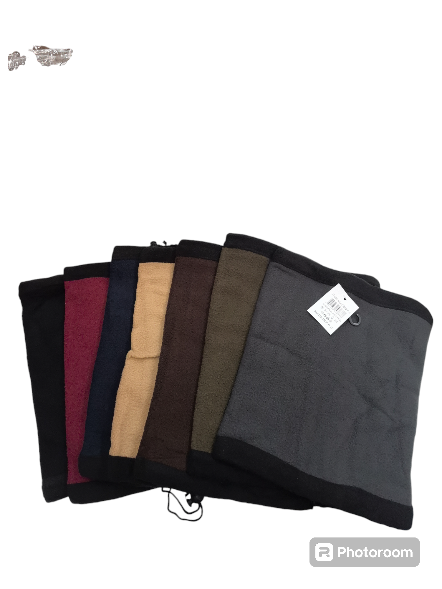 Snood 2-en-1 tour de cou bonnet HOMME moumoute (x12)