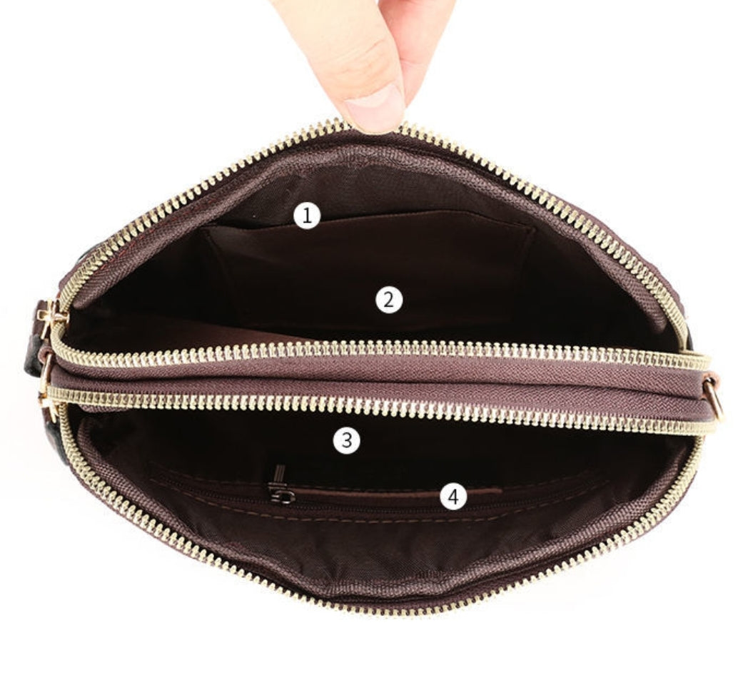 Porte monnaie- Cuir véritable couleur carré(X6)