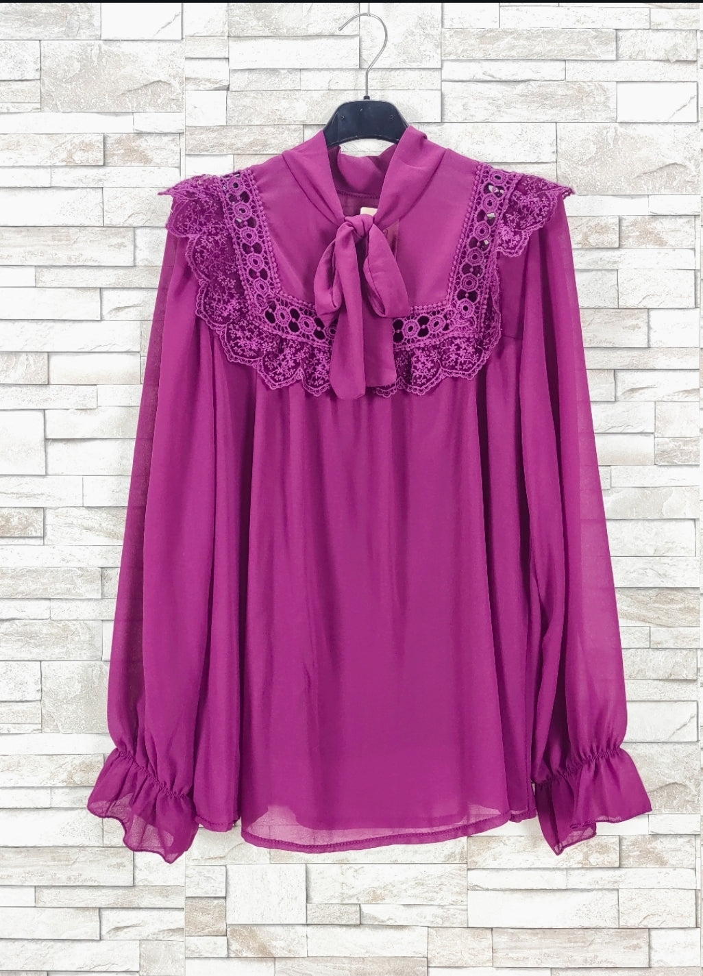 Blouse col lavallière(x9)