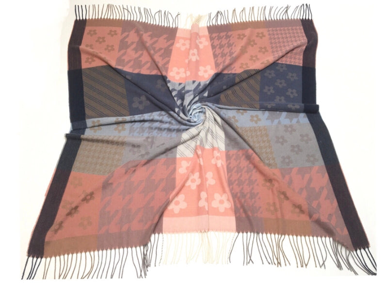 Écharpe châle motif fleur (x10)#35