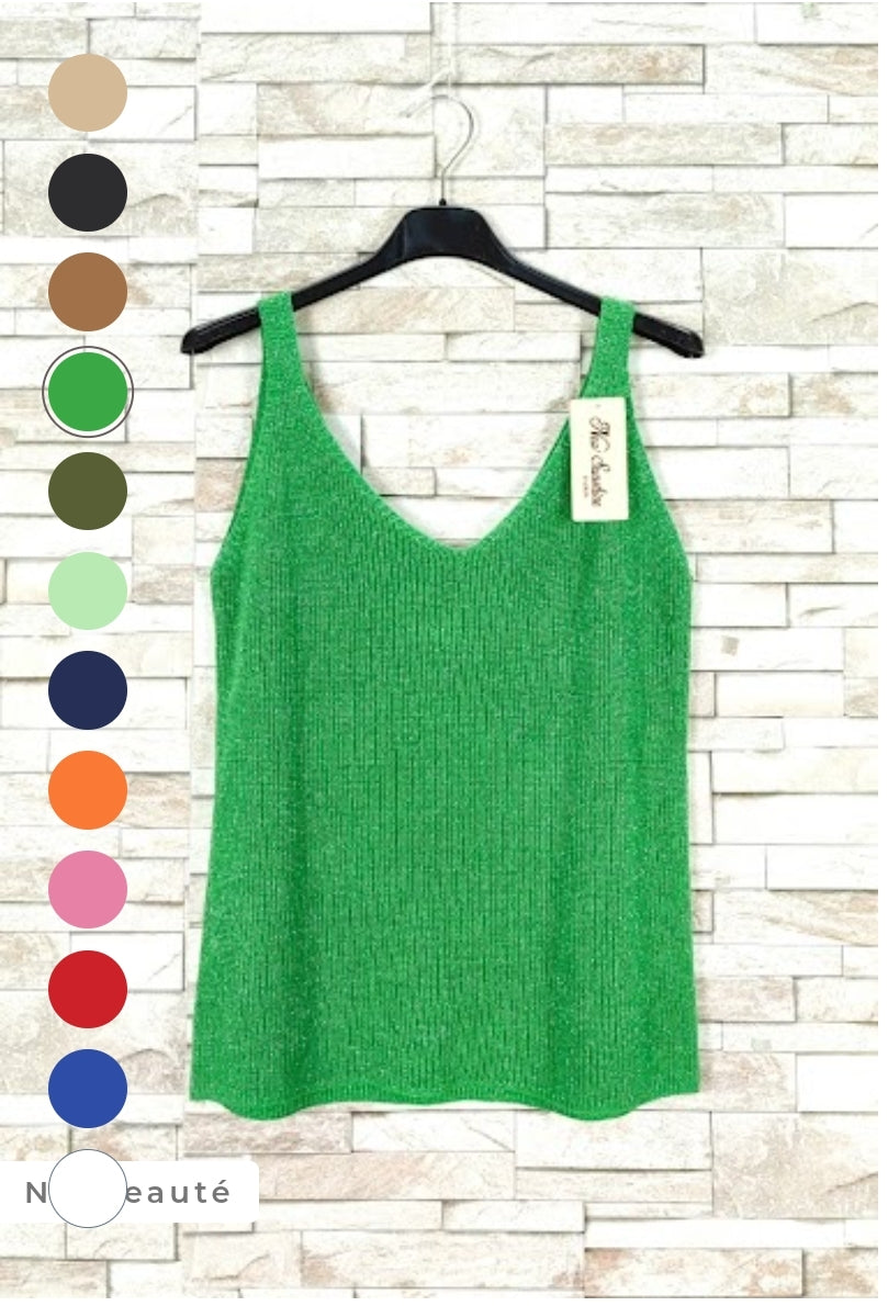 Débardeur maille avec lurex
(x9)