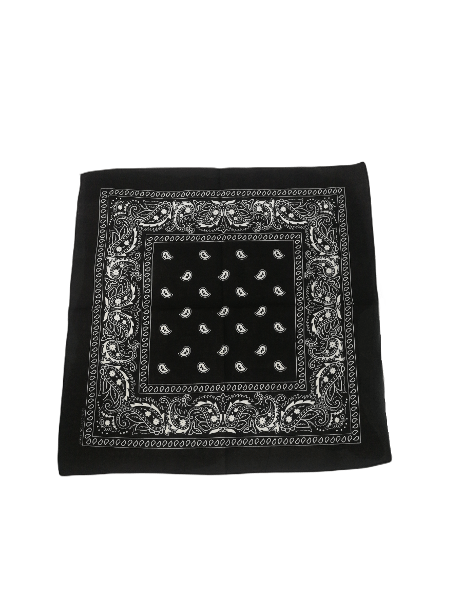 Bandana Carré 100% Coton motif paisley (x12)