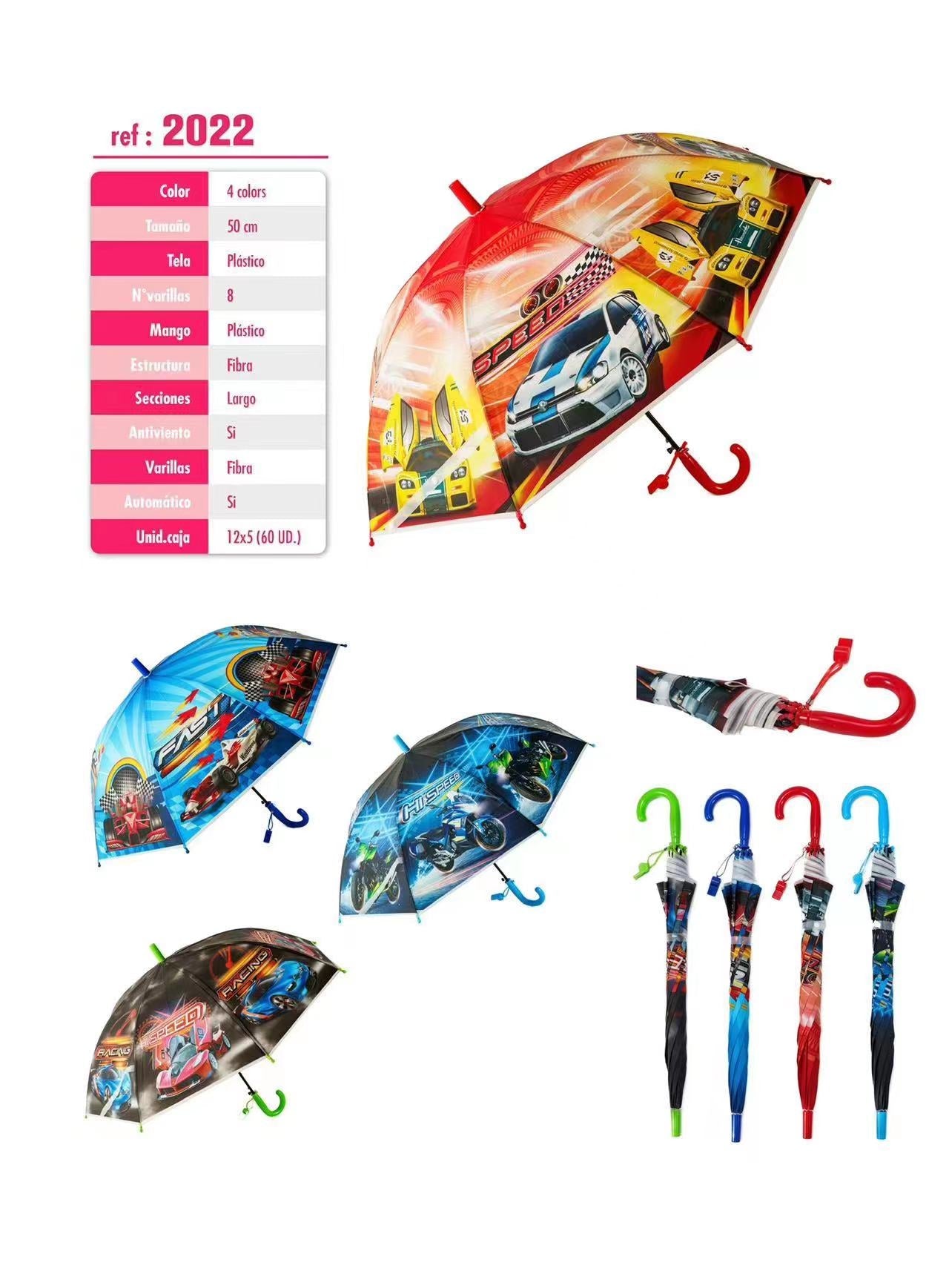 LOT DE 12 - Parapluie transparent ENFANT #2022