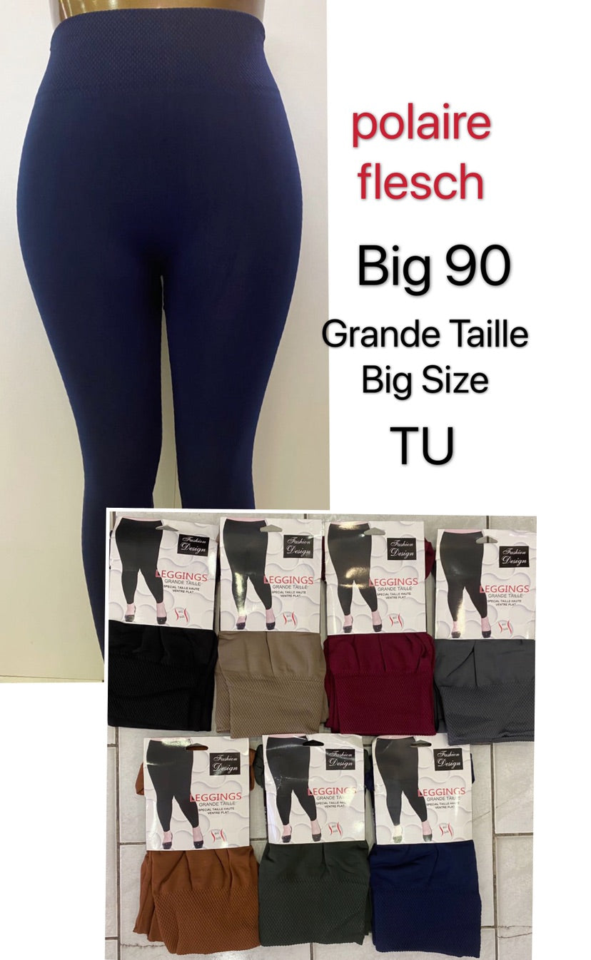 Legging Grande Taille Polaire Intérieur (x12)