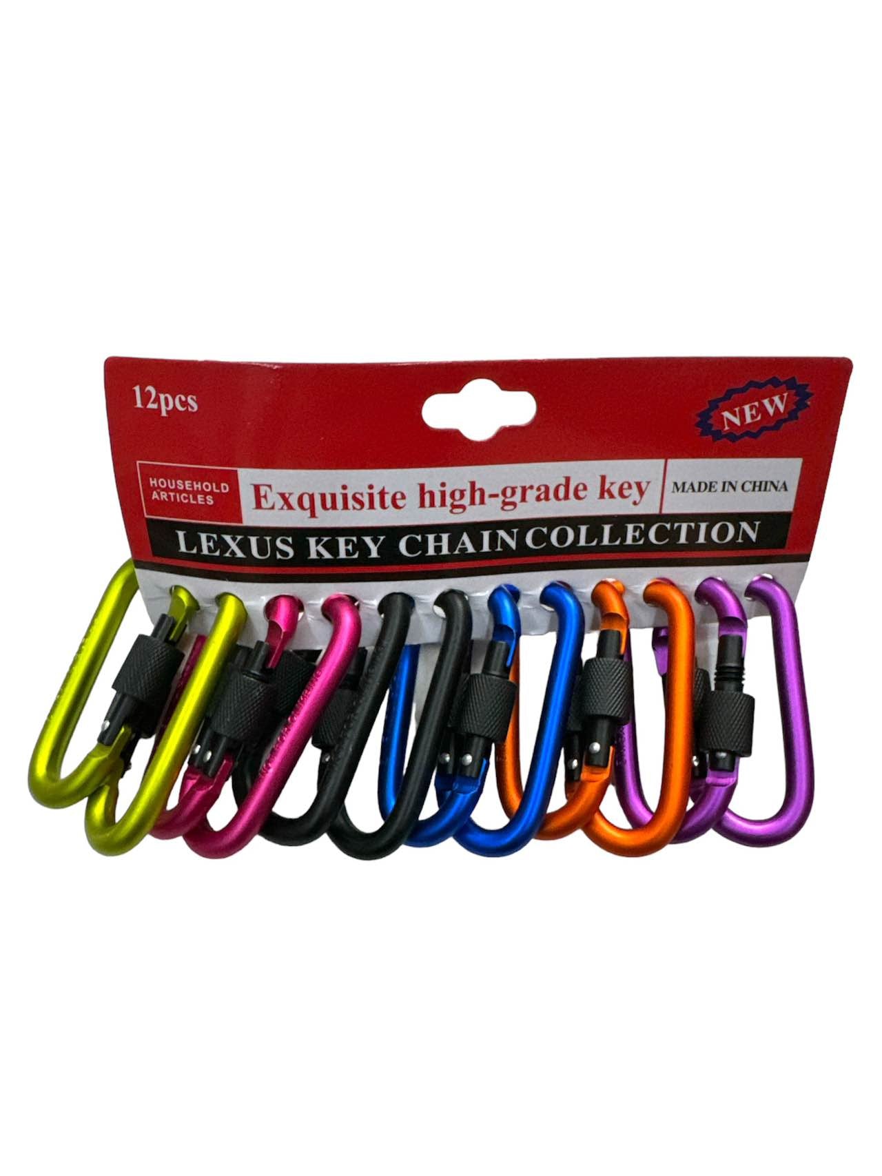 Porte-clés mousqueton (x12)