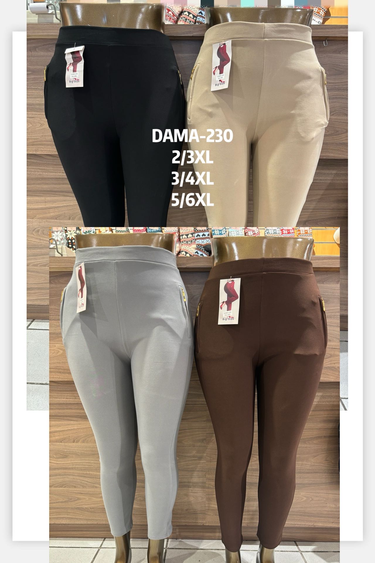 Pantalon grande taille (x12) #230