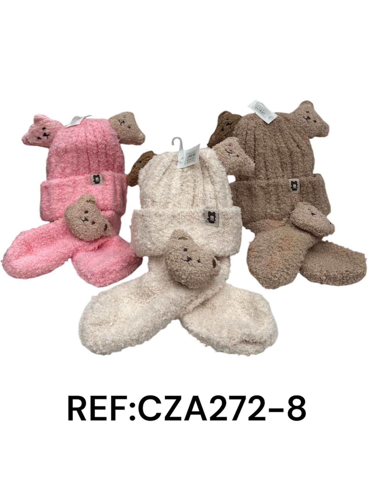 Ensemble Bonne/échape enfant moitf ours (x12)