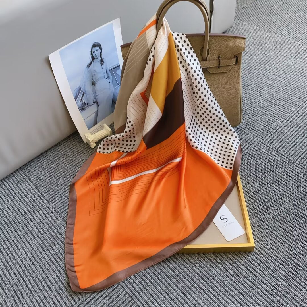 Foulard Carré touche soie 70cmx70cm (x12)#2