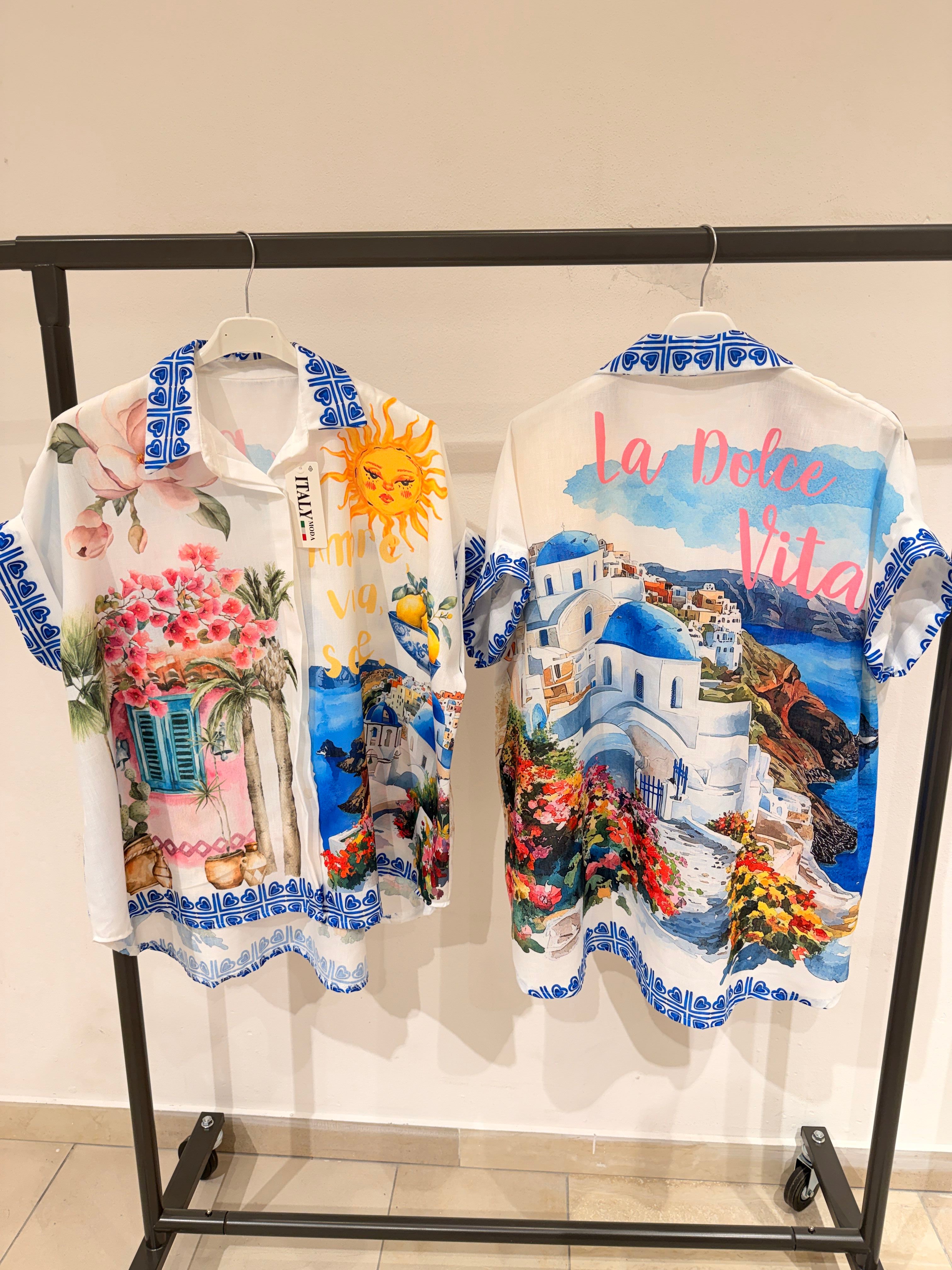 Chemise OverSize Imprimé Graphique (x6)
