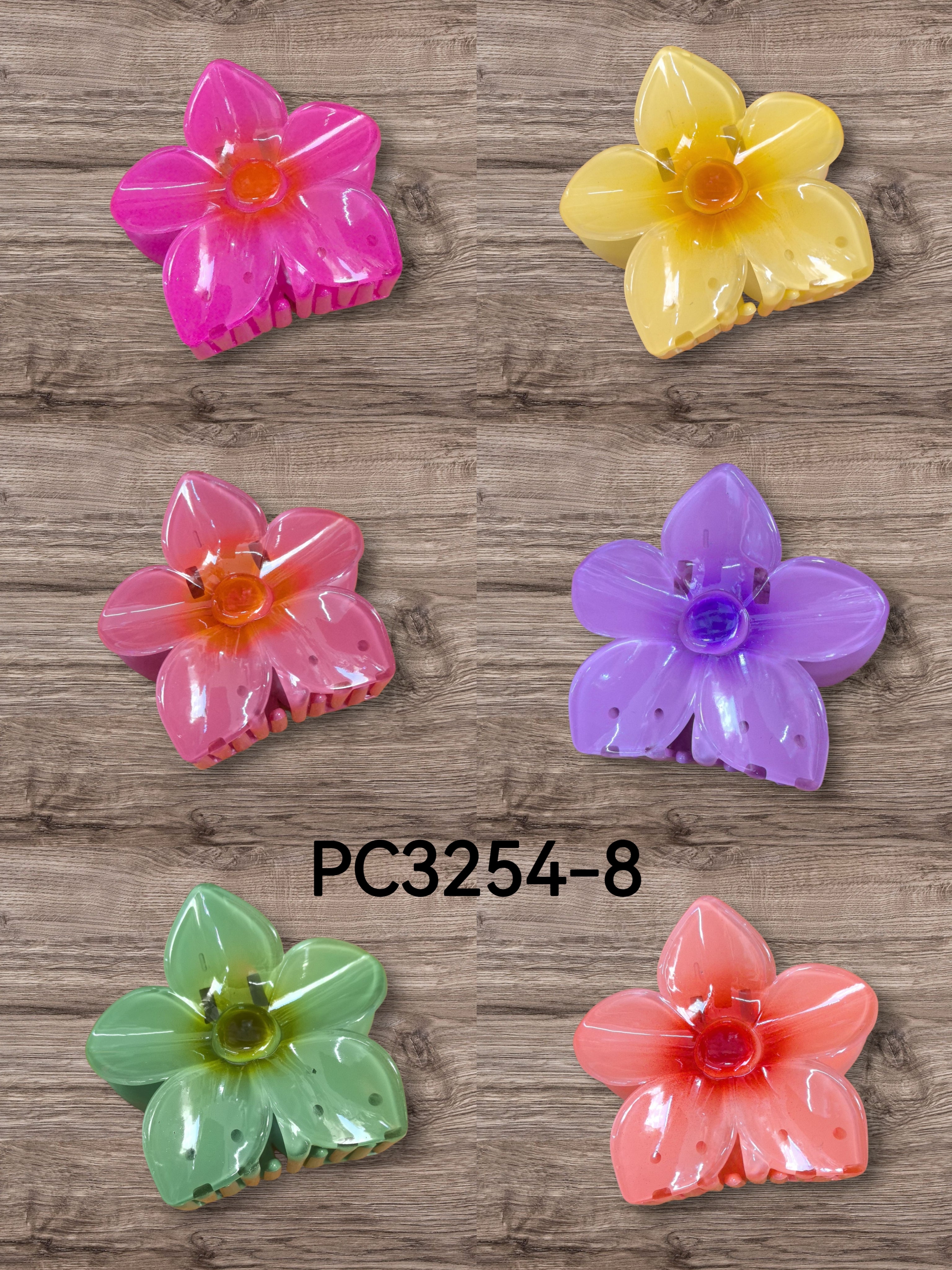 pinces cheveux forme fleur (x12)#8