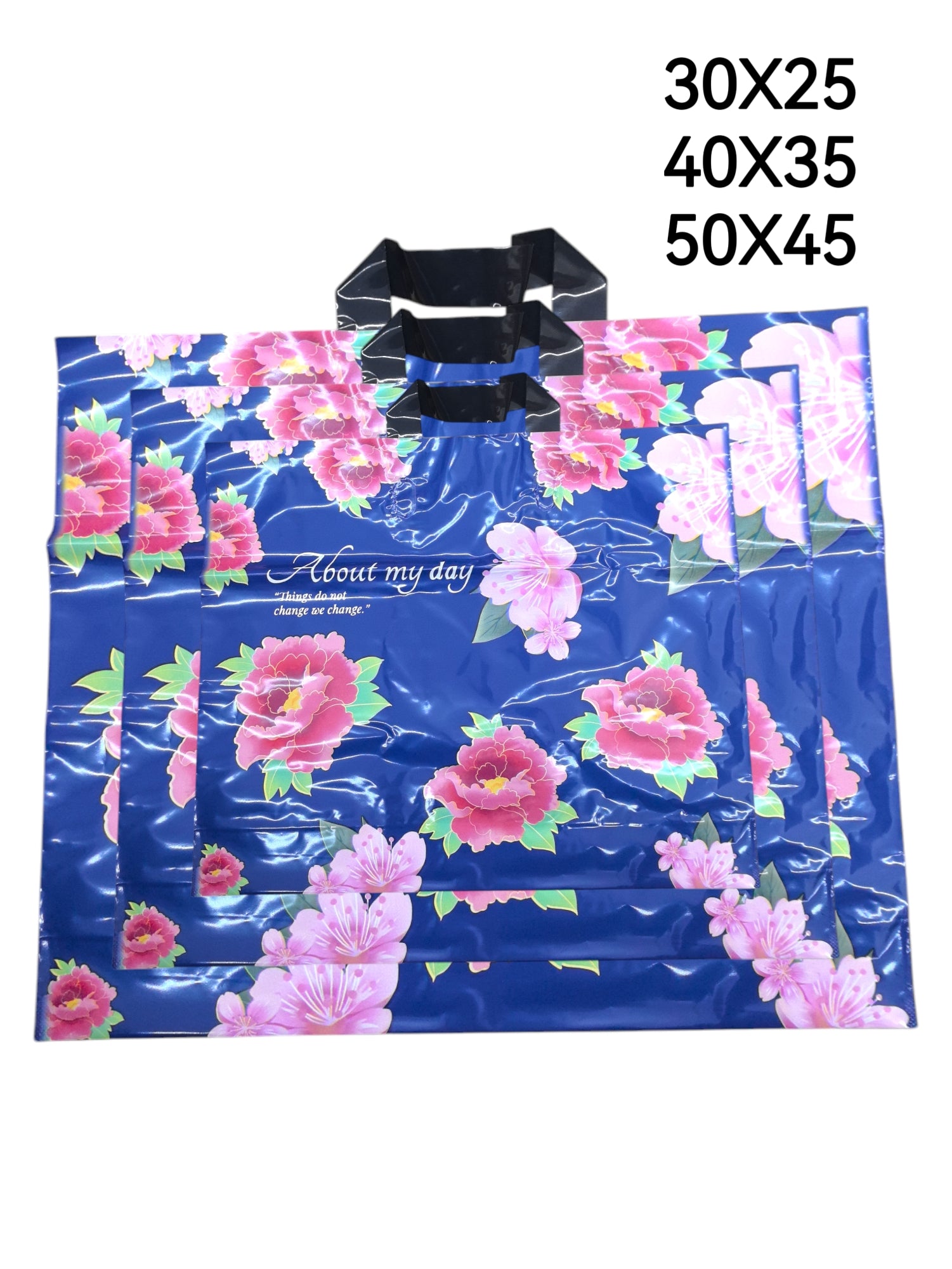 Sacs plastiques motif 3 tailles au choix (2x50)