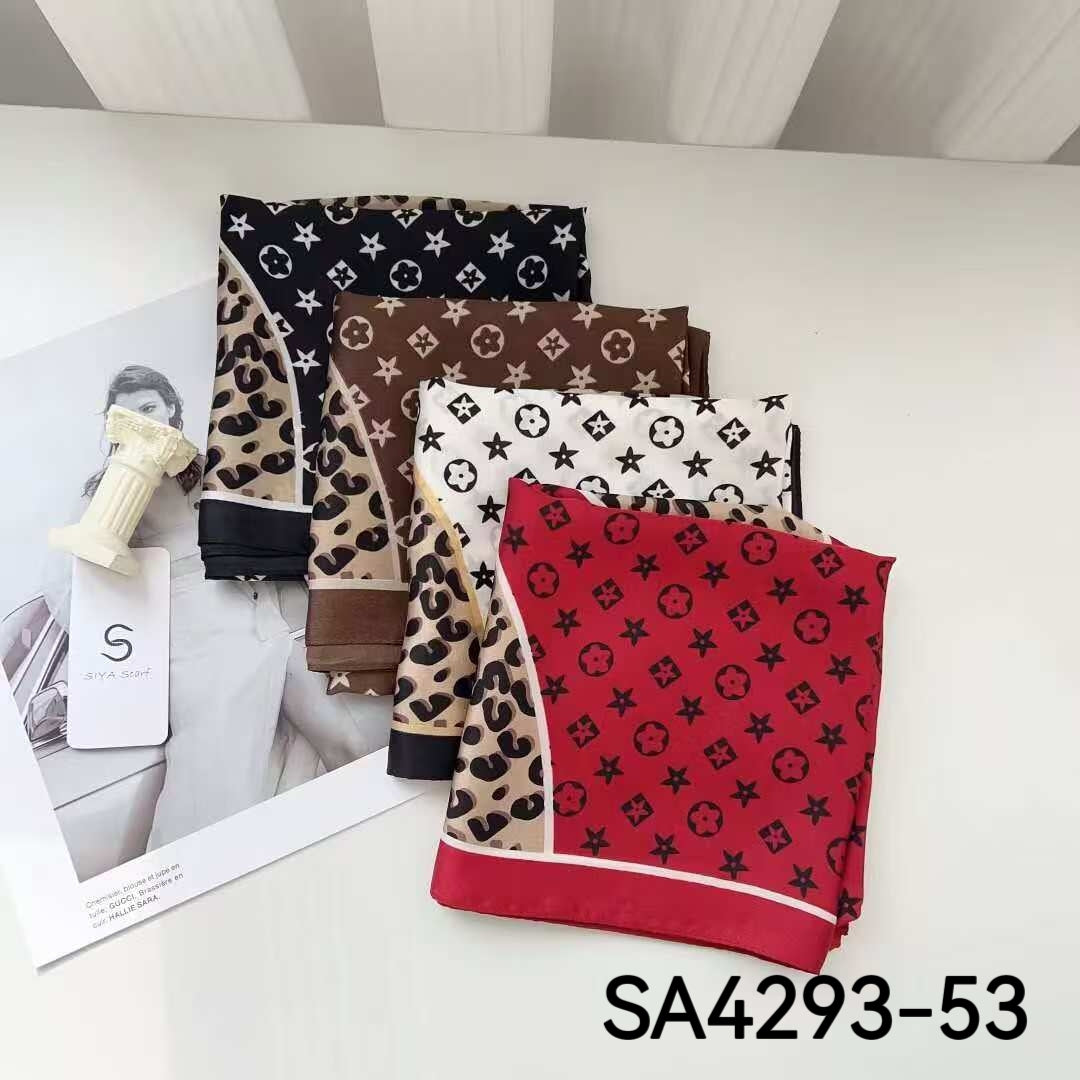 Foulard Carré touche soie 70cmx70cm (x12)#53