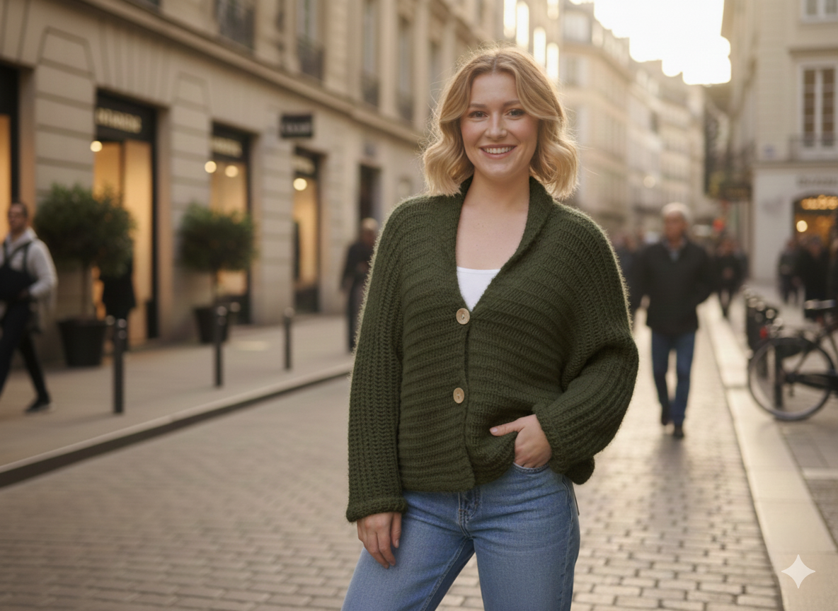 Gilet en maille duveteuse(x6)