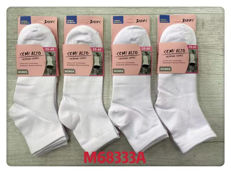 FEMME Chaussettes blanches en coton (x24)