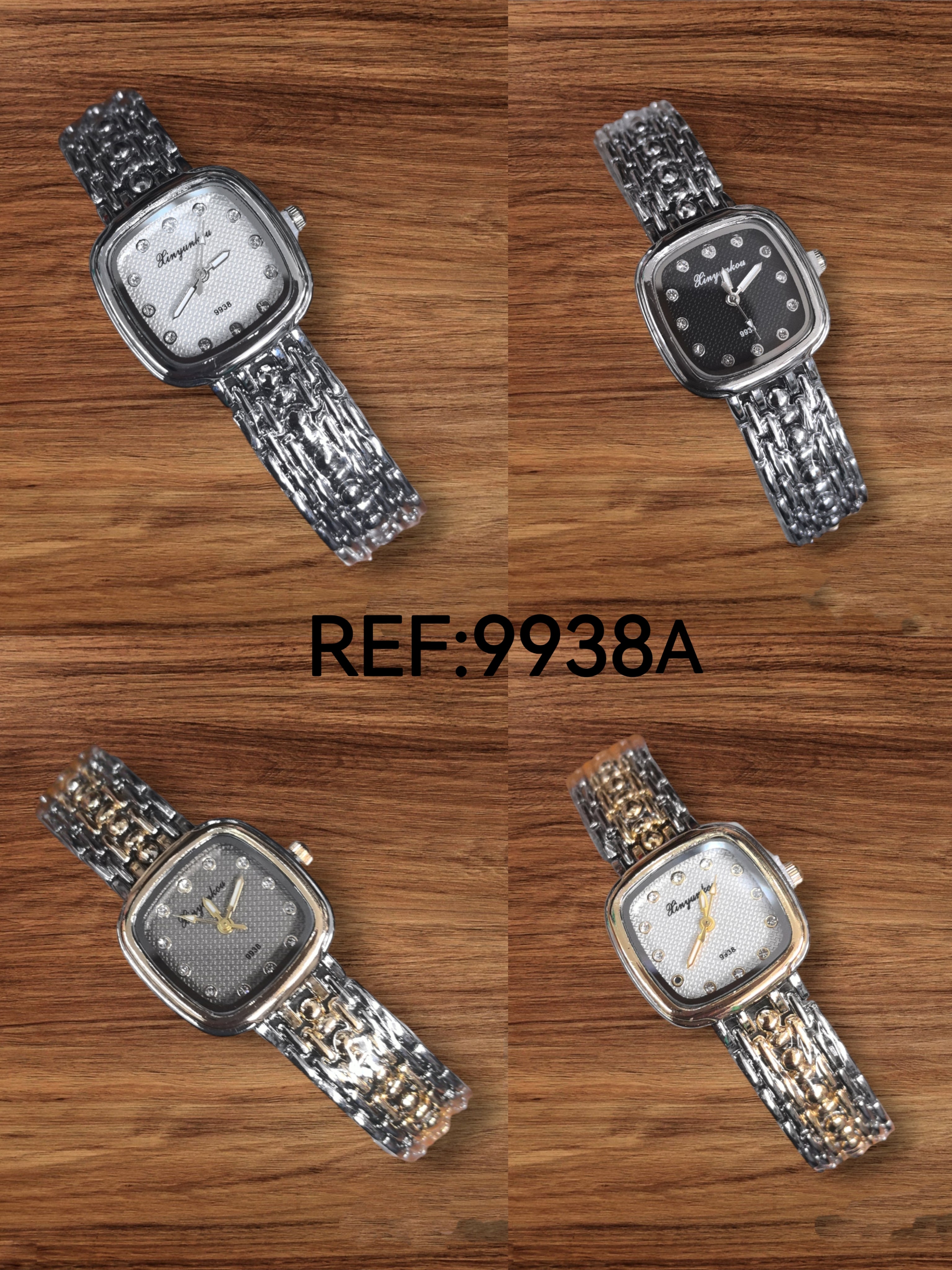 Montres femme bracelets métal 9938A (x5)
