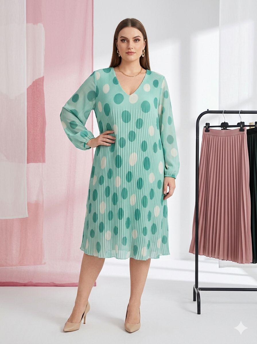 Robe Plissé Imprimée (x6)