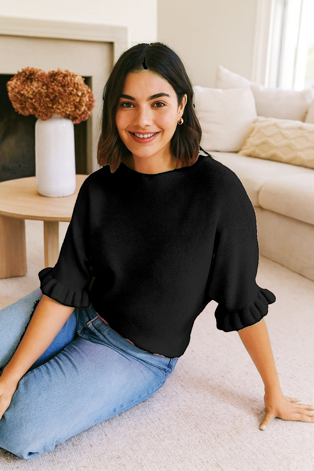 Pull à manches volantées(x8)