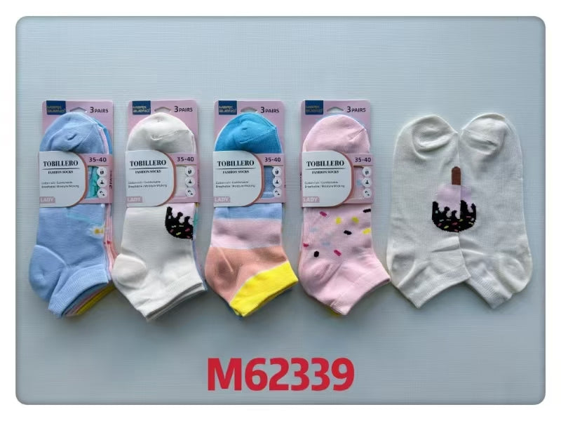 FEMME Chaussettes socquettes coton (x24)