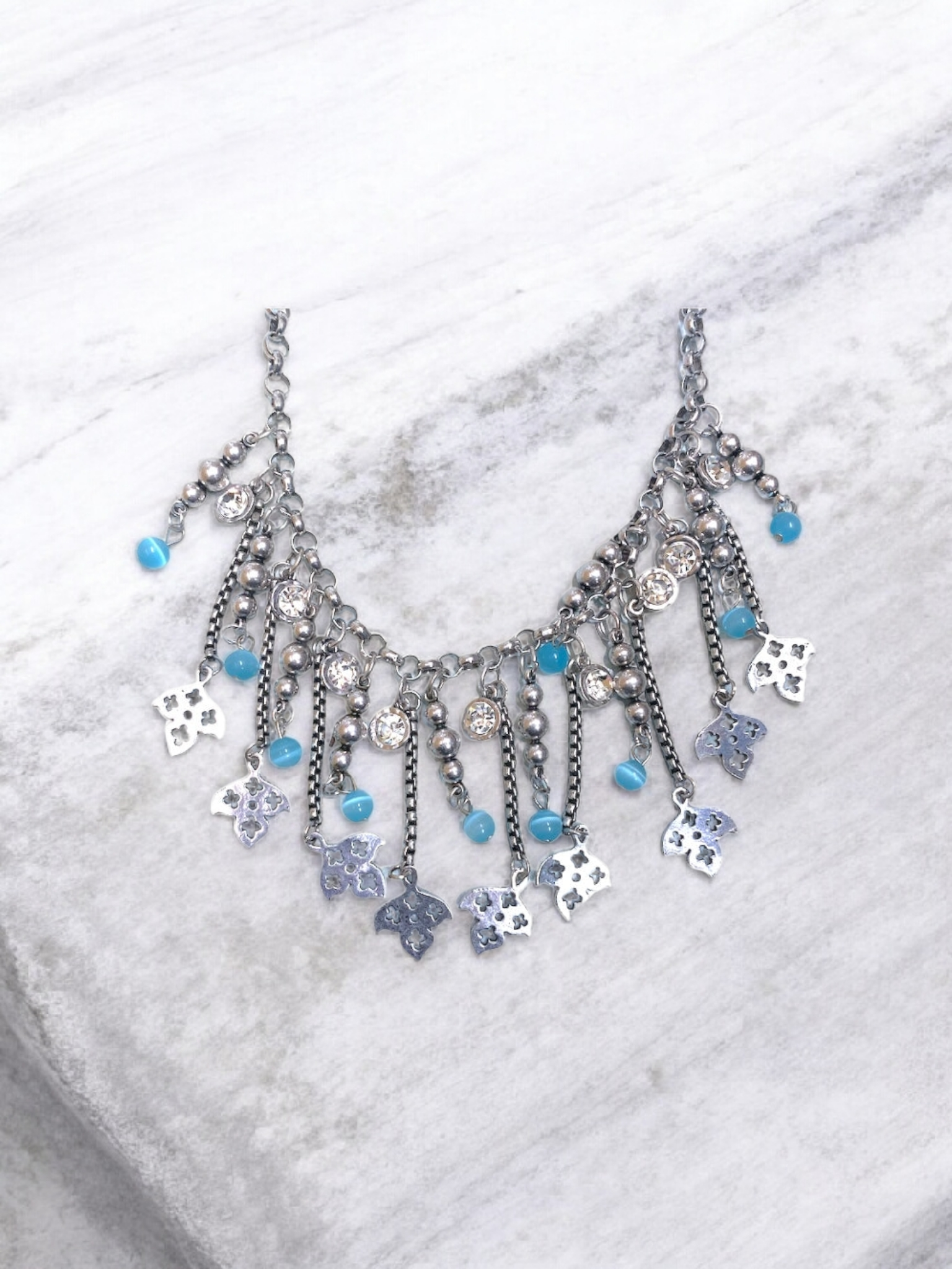 Collier fantaisie trèfle#CD207