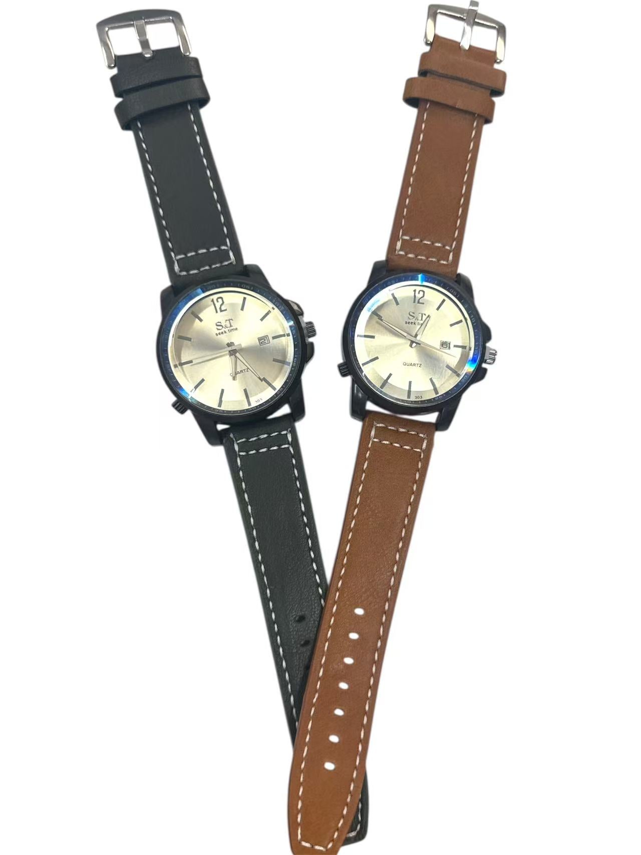 Montre homme avec date (x6)
