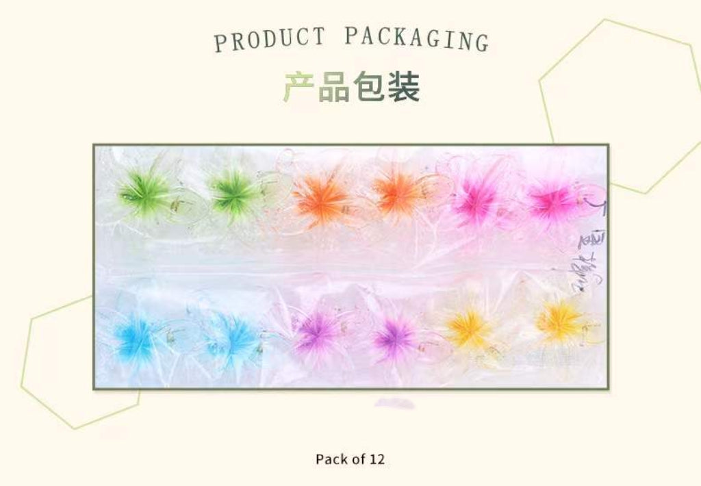 pinces cheveux forme fleur (x12)#5