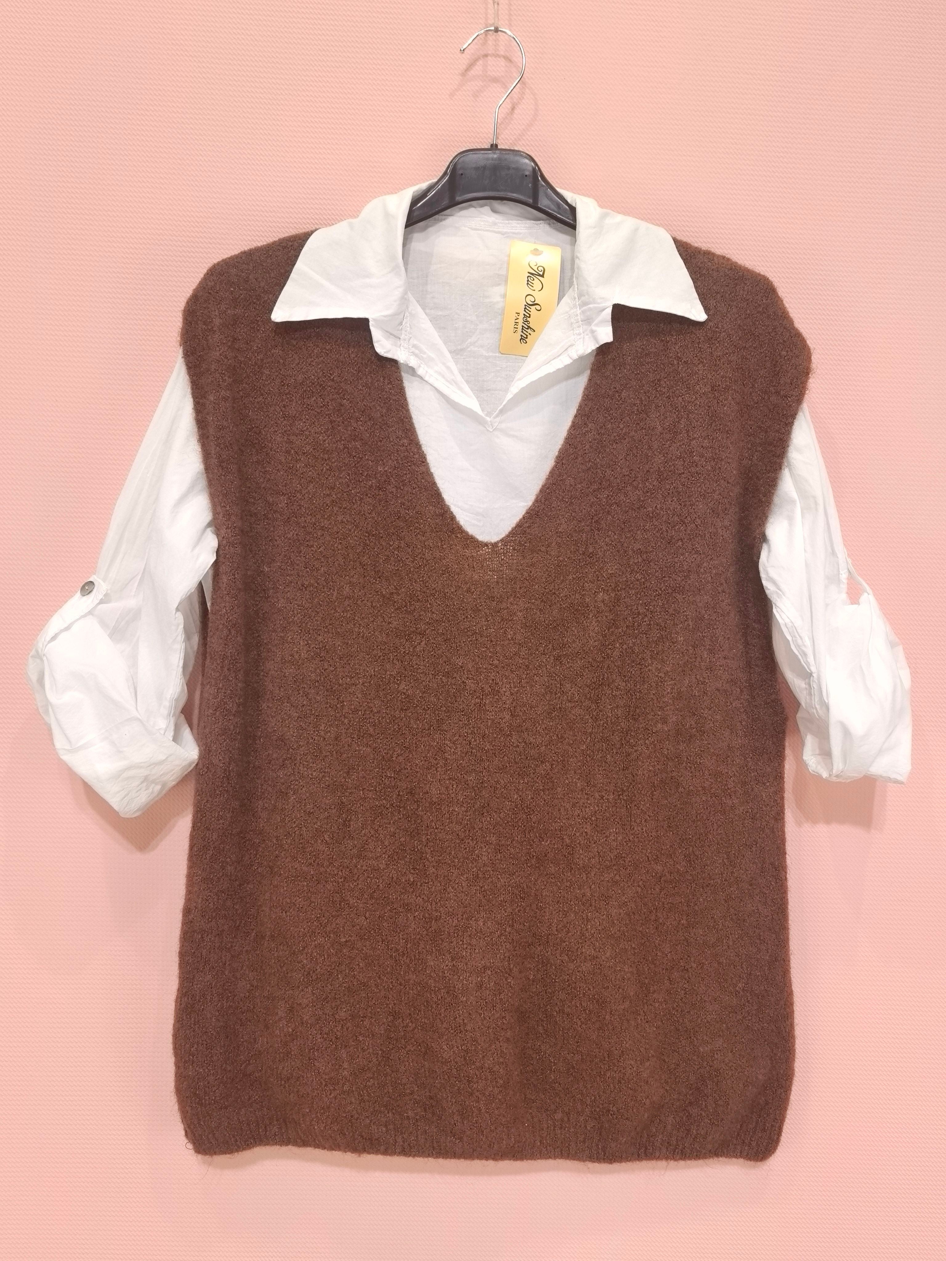 Ensemble 2 Pièces Chemise Et Pull(×6)