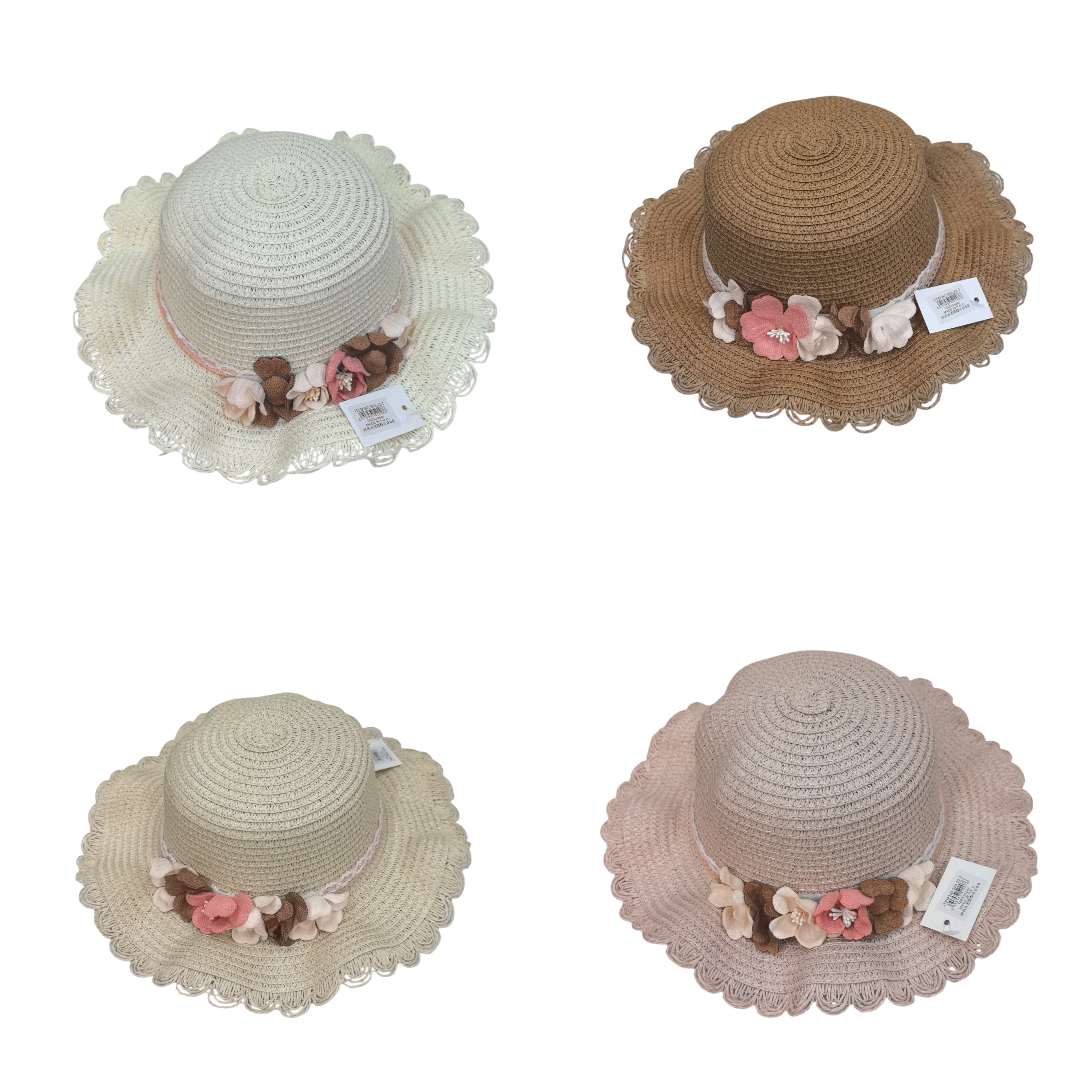 Chapeaux de paille taille enfant (x12)