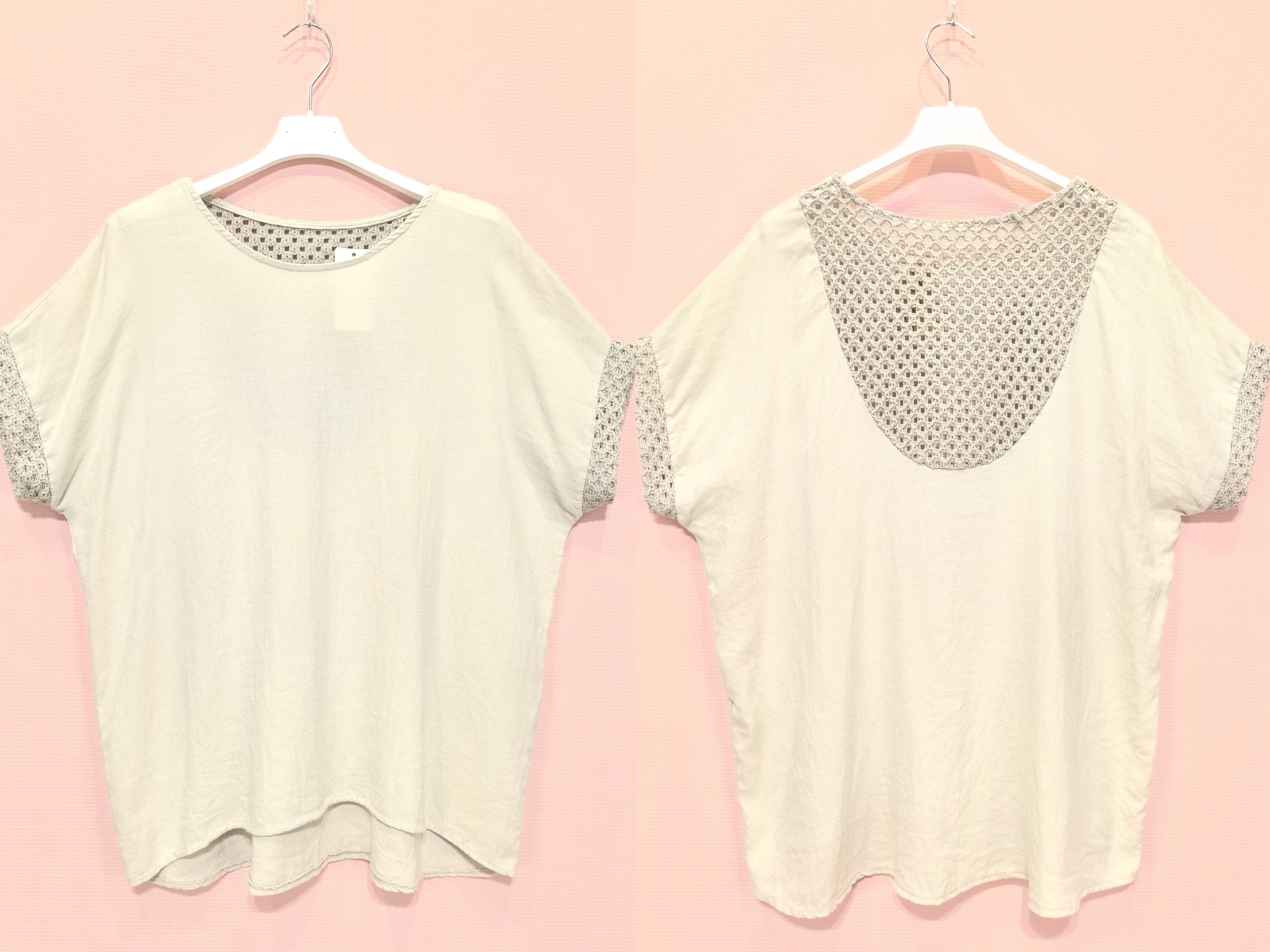 Blouse à finitions crochet (X8)