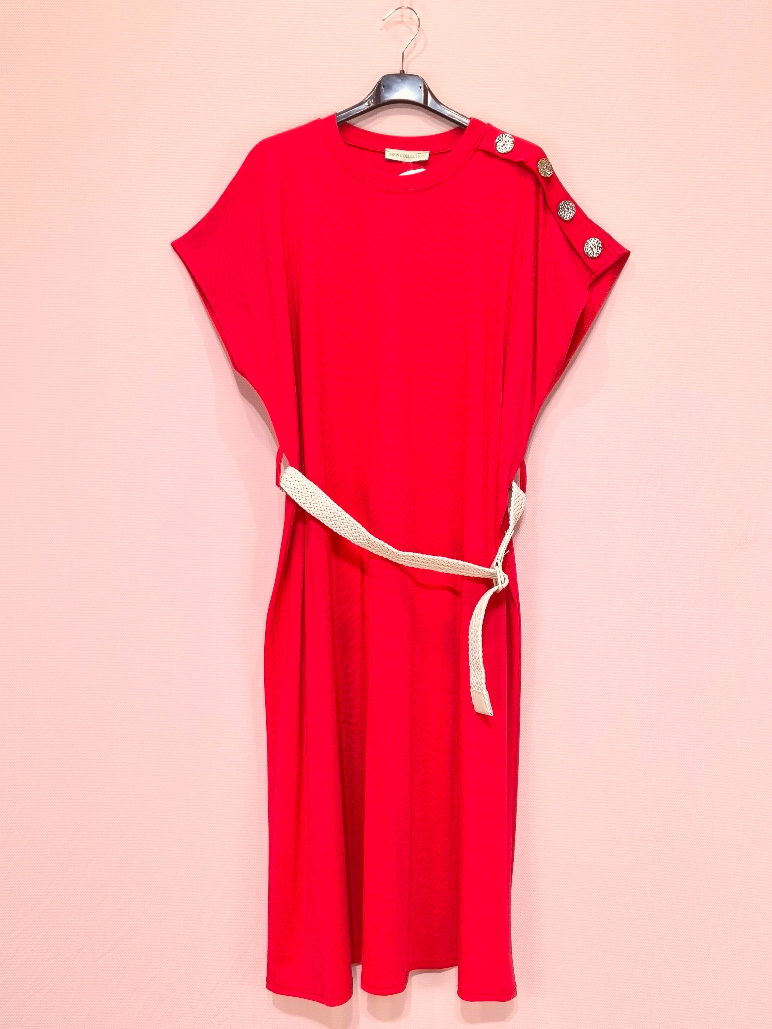 Robe Longue Avec Ceinture (x8)