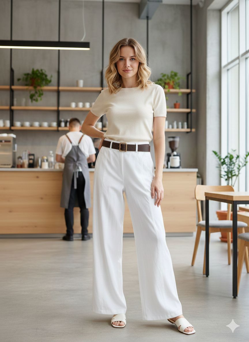 Pantalon Large Fausses poches (x6)