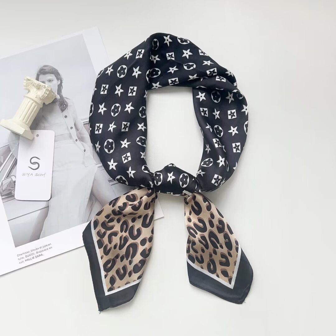 Foulard Carré touche soie 70cmx70cm (x12)#53