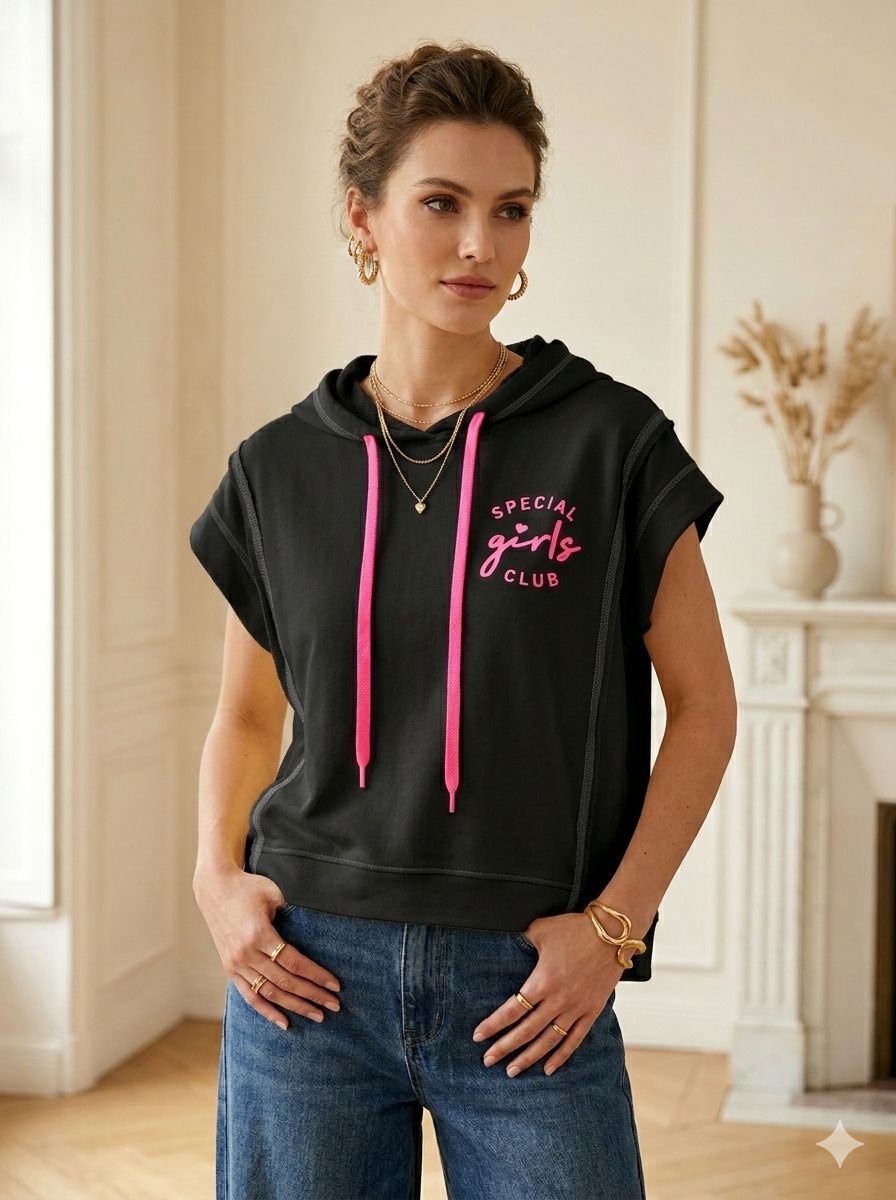 Sweat à capuche sans manches (x6)