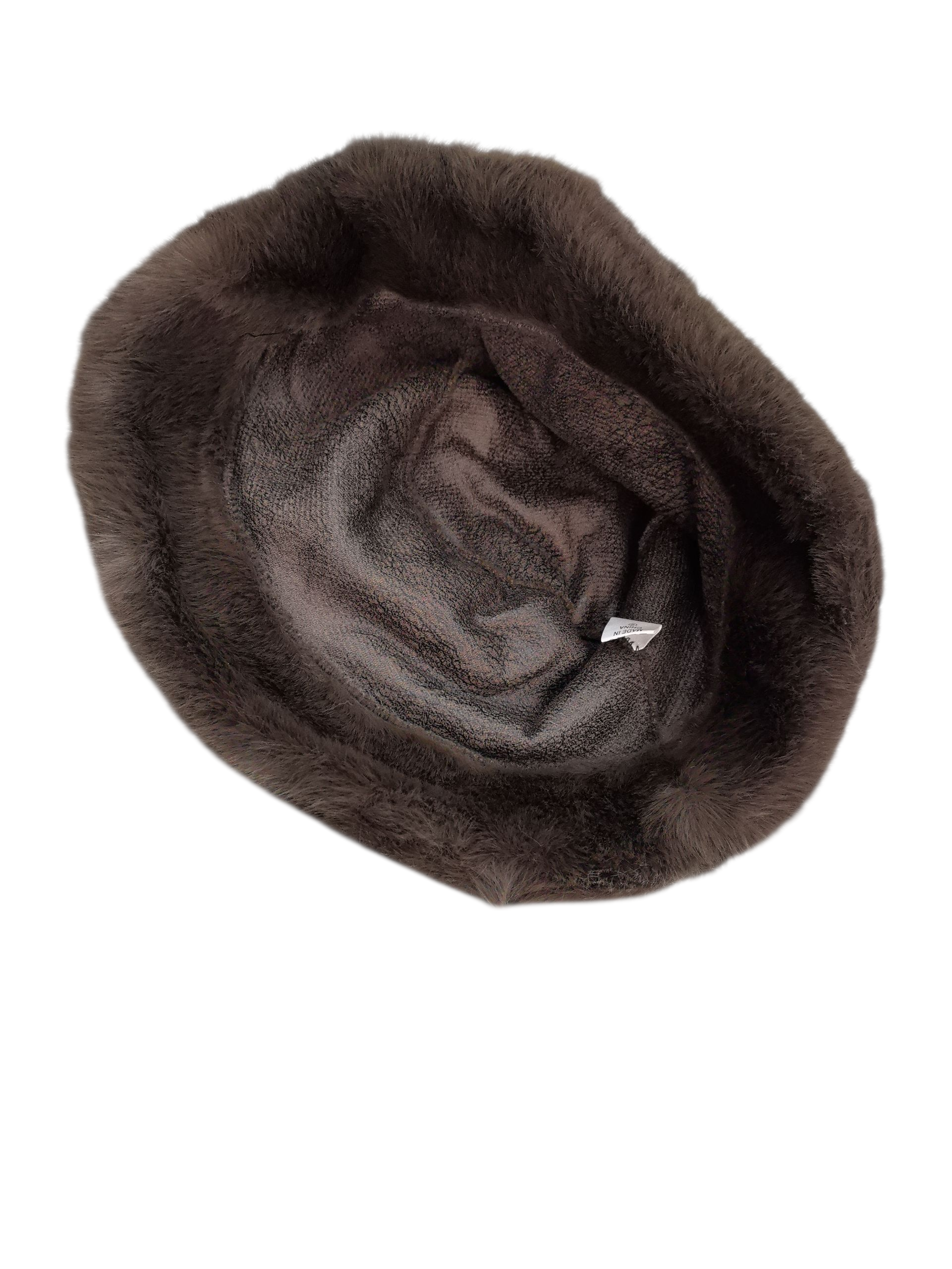 Chapeau Bob fausse fourrure doux (x12)#2