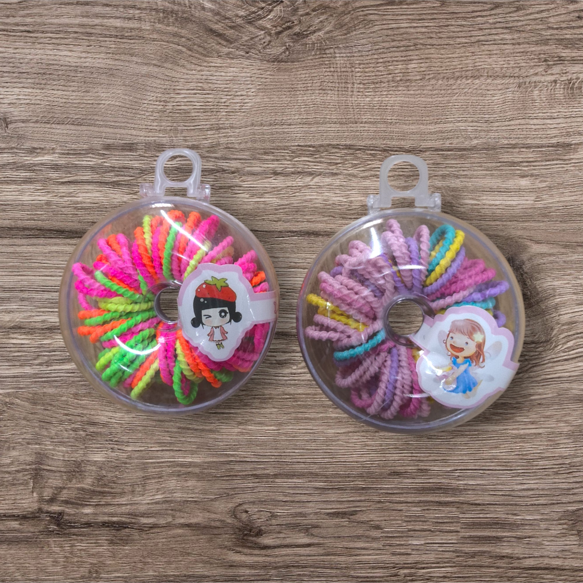 En boîte 72pcs Élastiques a cheveux mignons (x12)