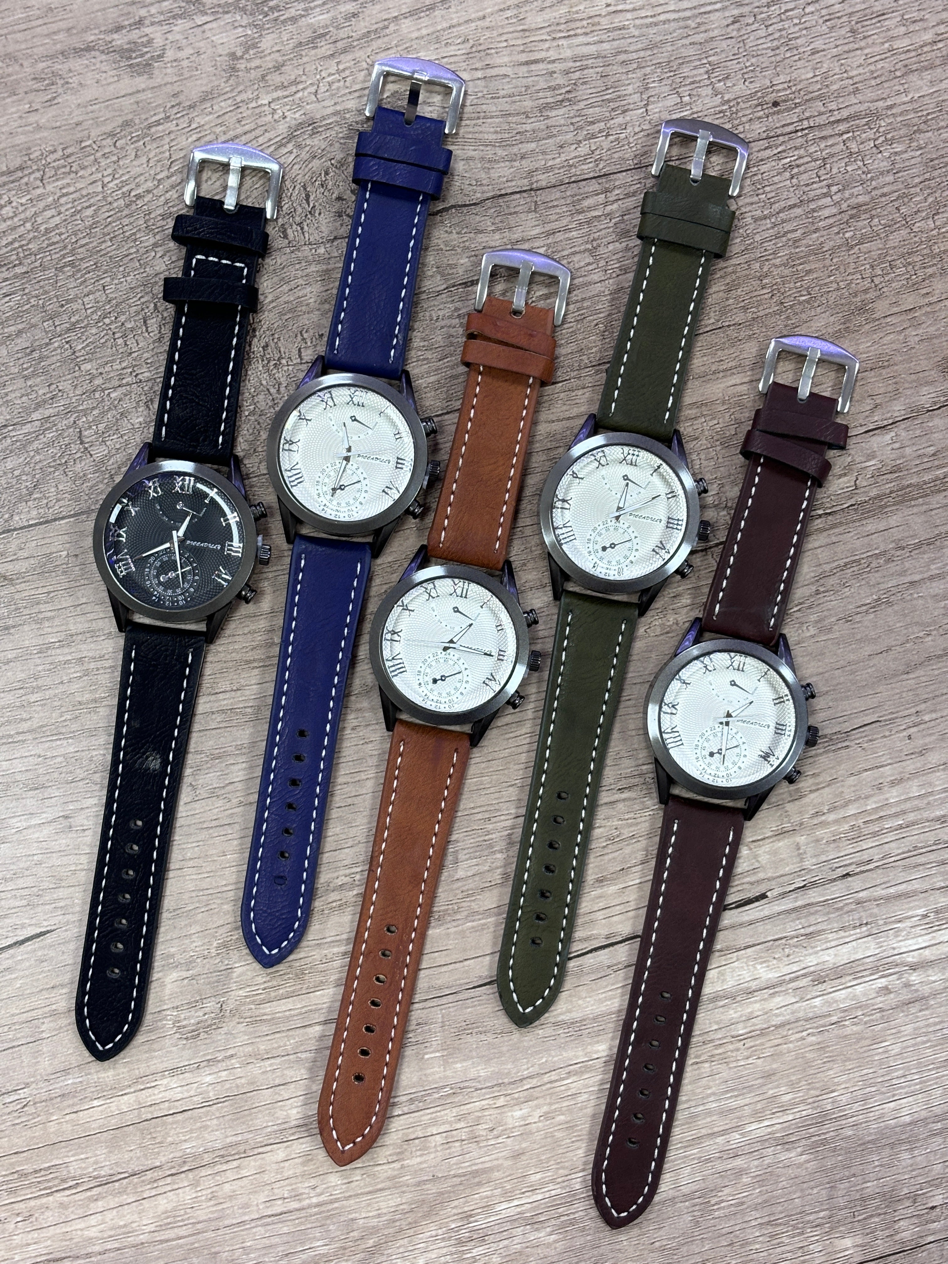 Montre homme similicuir (x6)M221