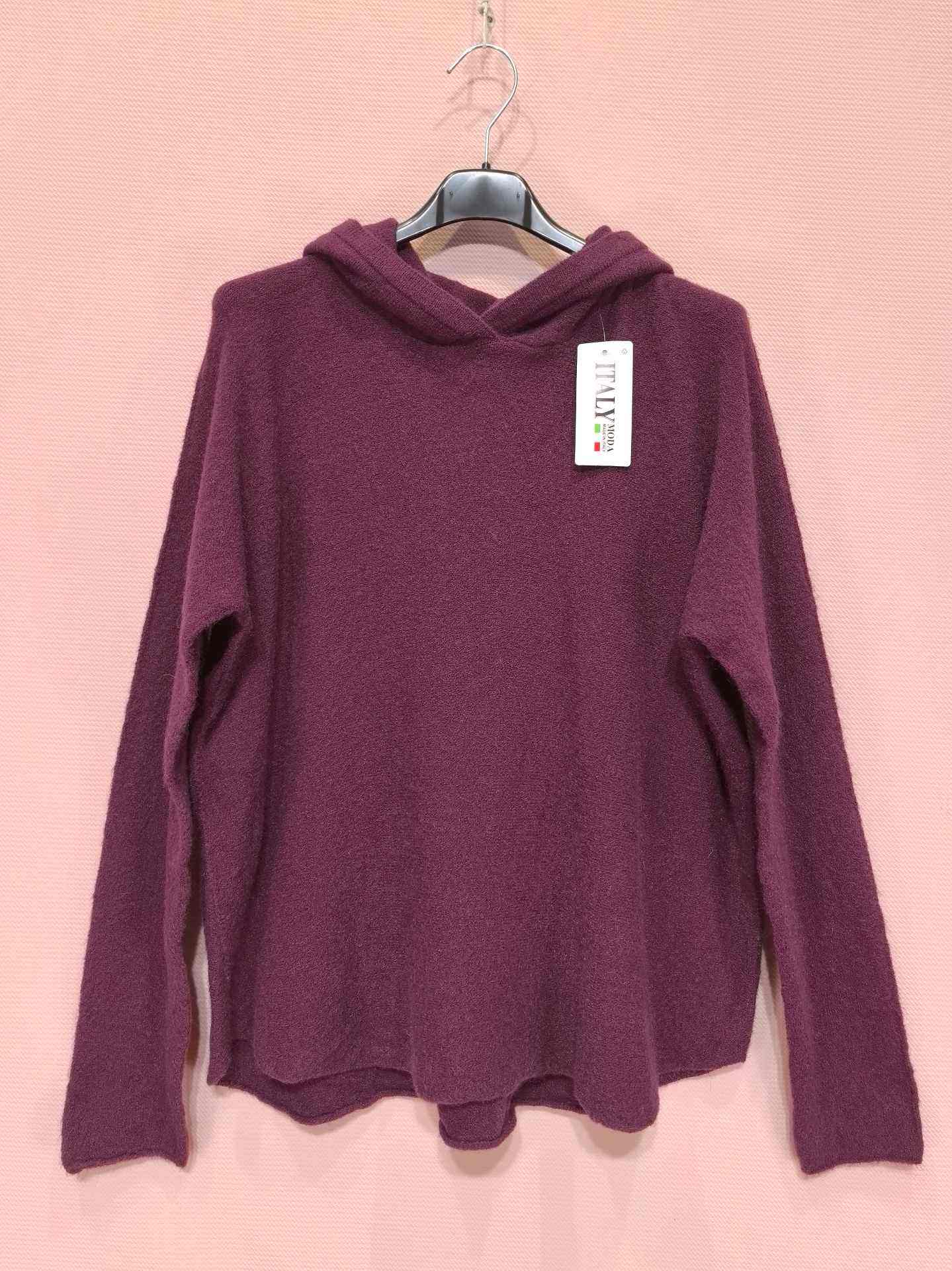Pull En Maille Doux Avec Capuche (x8)