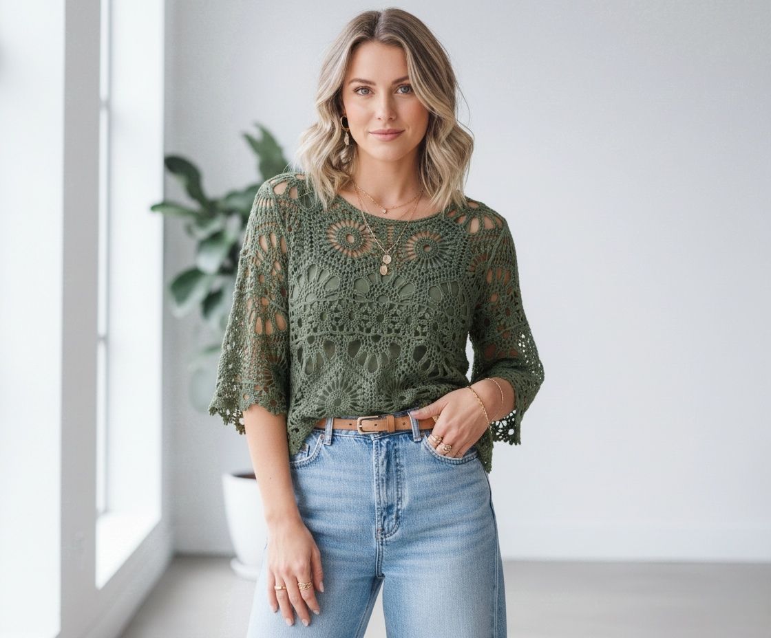 Haut en crochet 2pièces (×8)