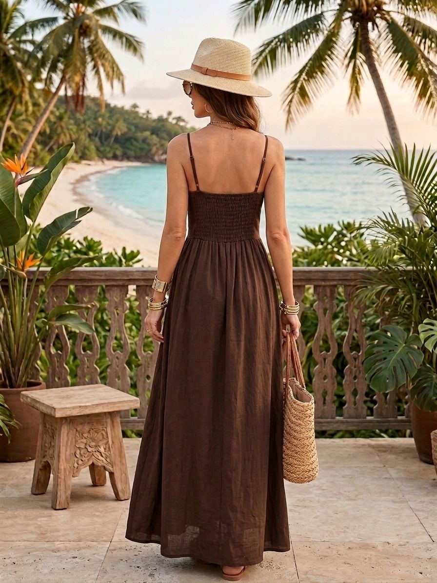 Robe Longue À Bretelles (x6)