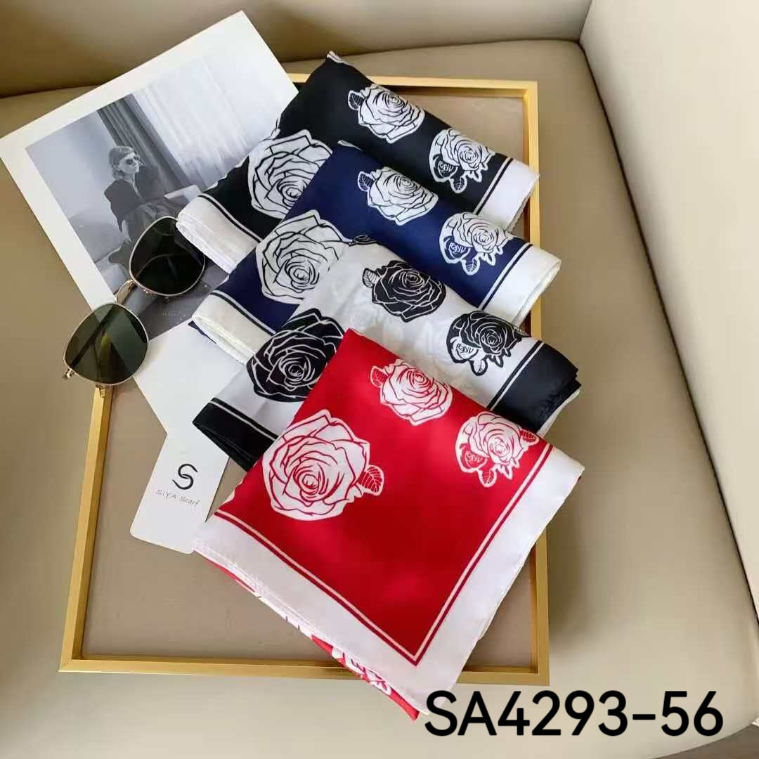 Foulard Carré touche soie 70cmx70cm (x12)#56