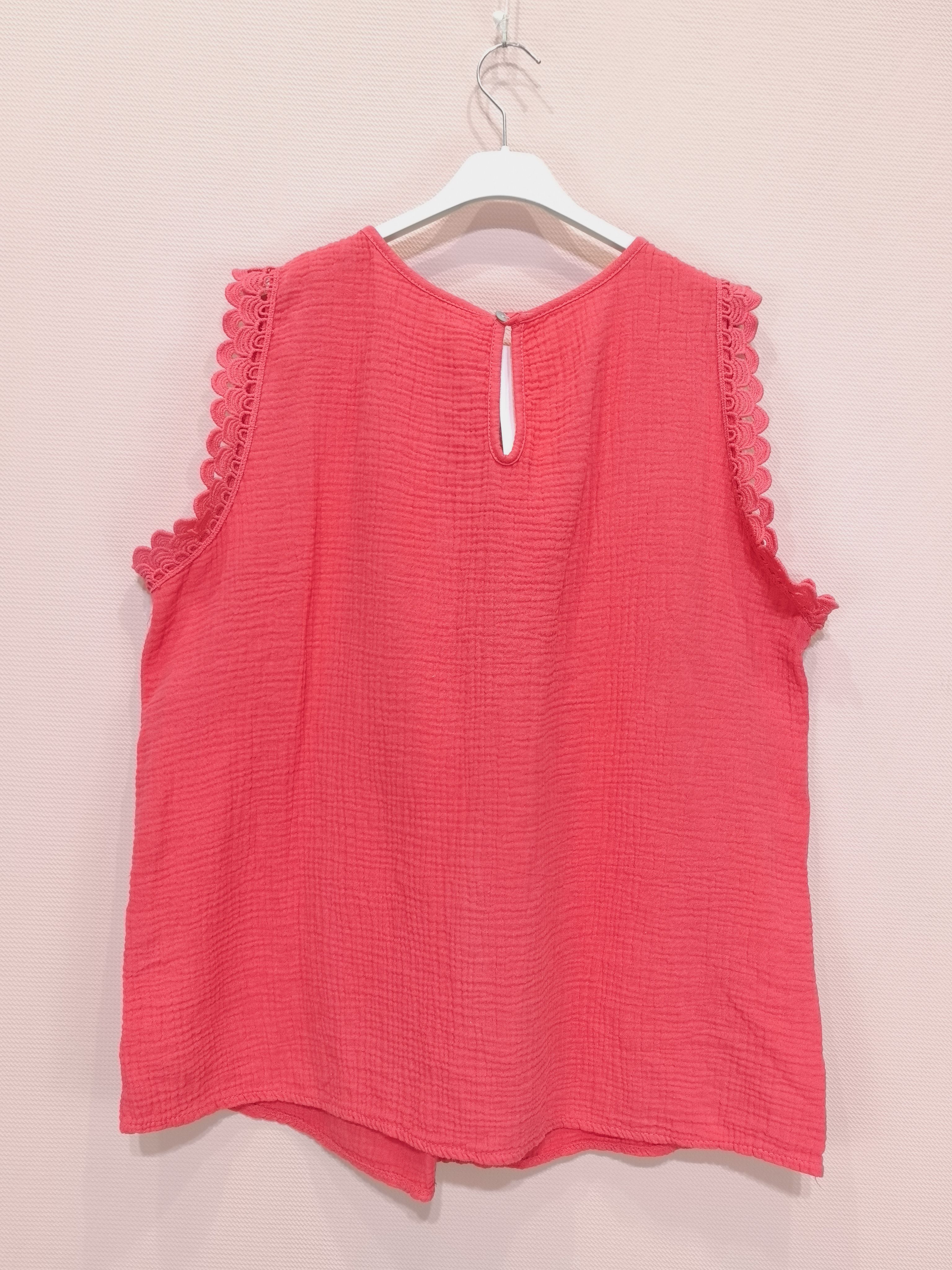 Top En Gaze De Coton Dos Avec Boutons (x8)