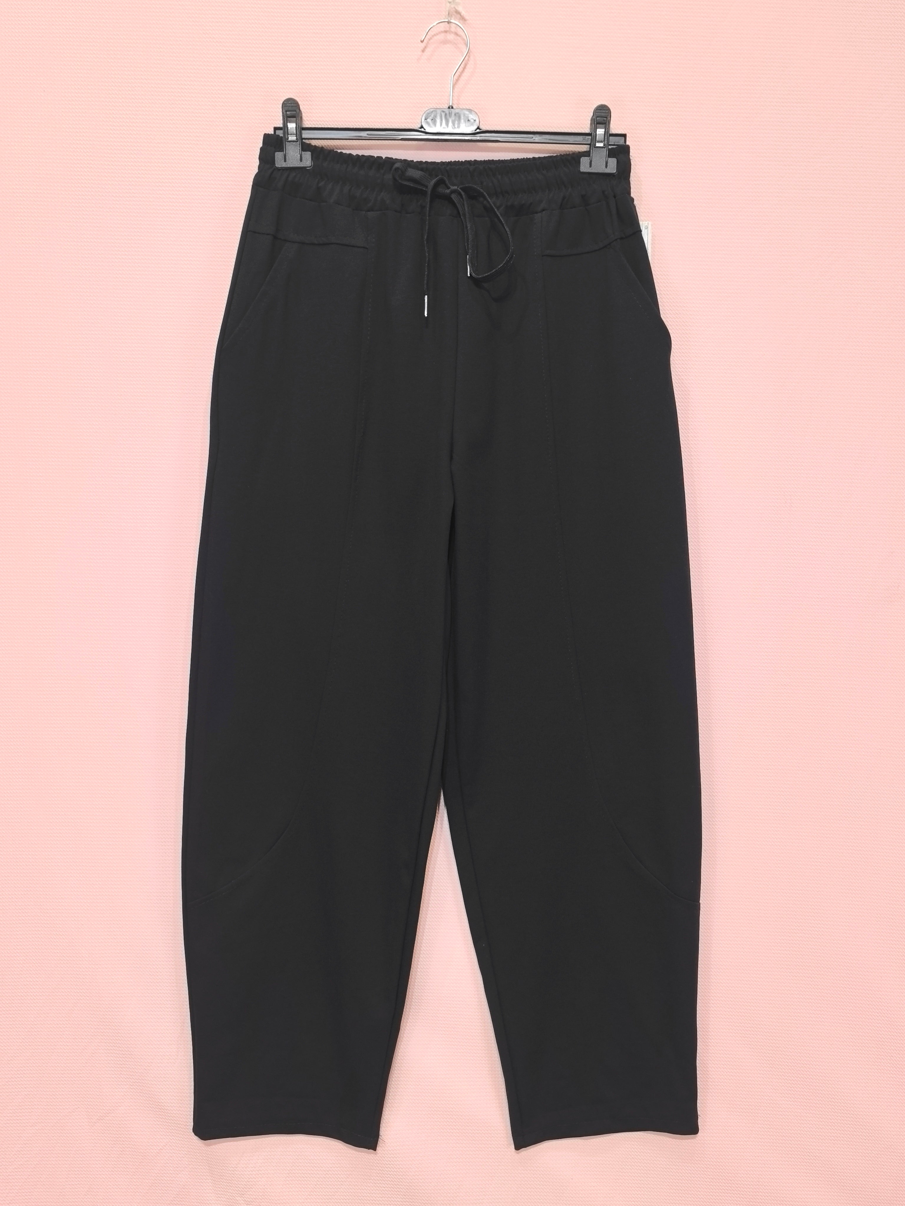 Pantalon carotte à taille élastique (x6)