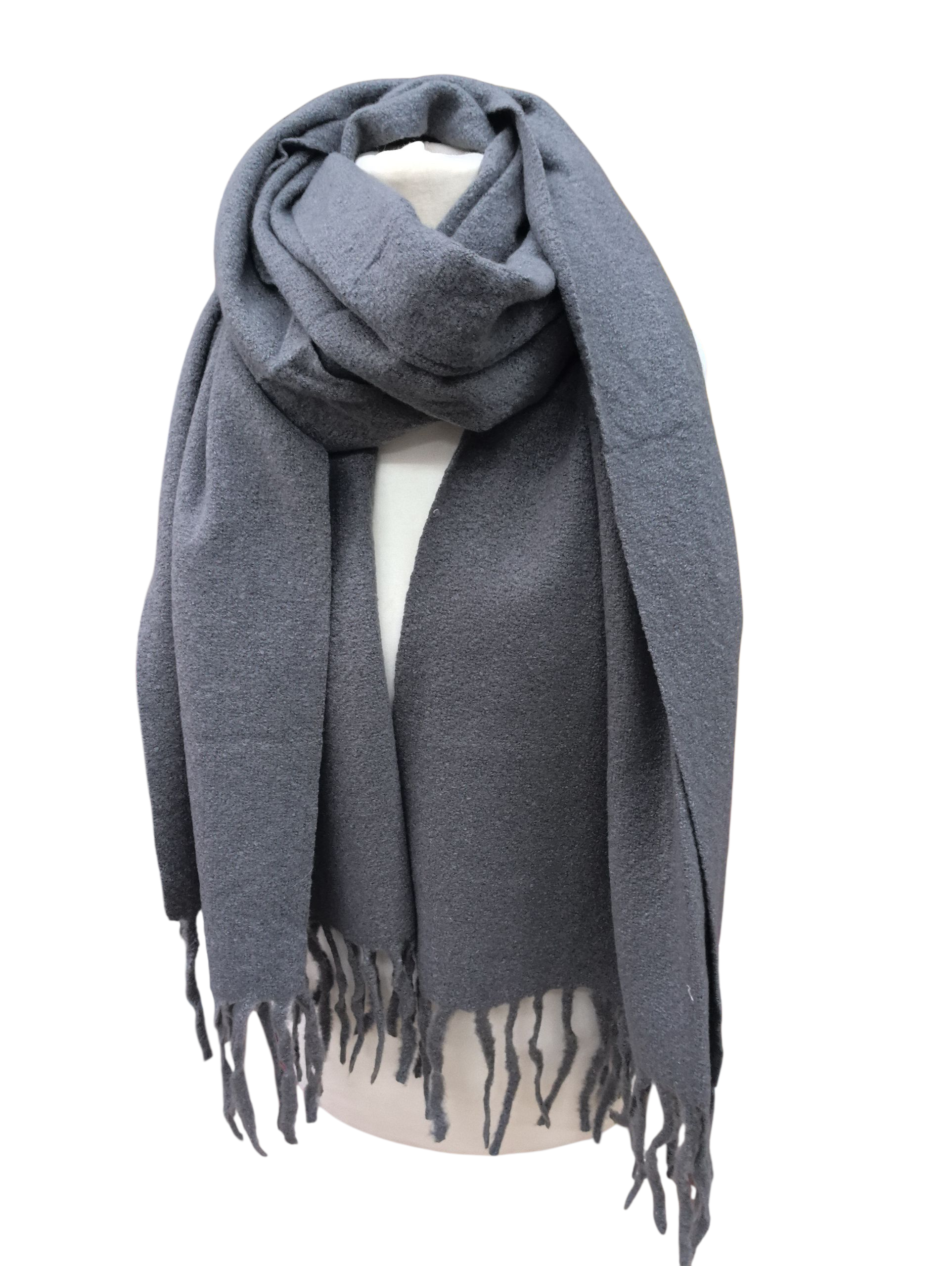 Écharpe châle couleur unie (x12)#47