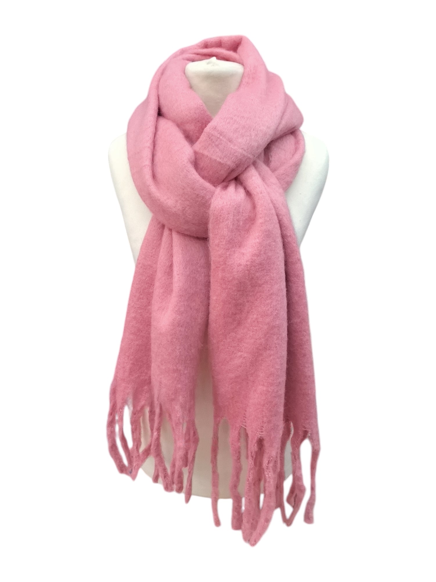 Écharpe châle couleur unie (x12)#15