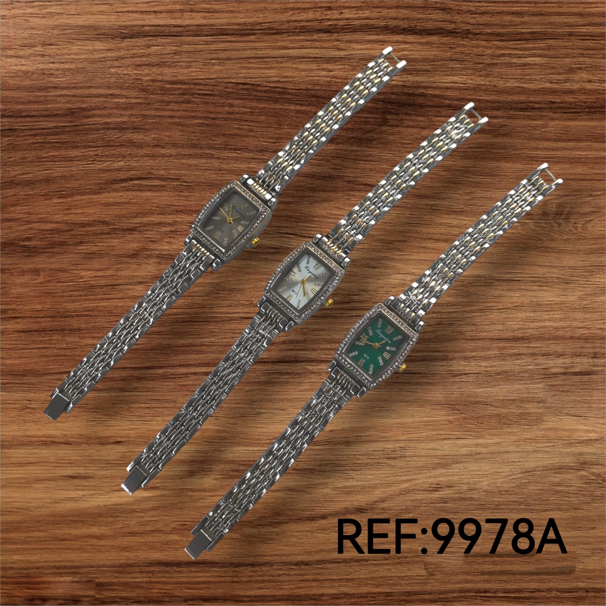 Montres femme bracelets métal 9978A (x5)